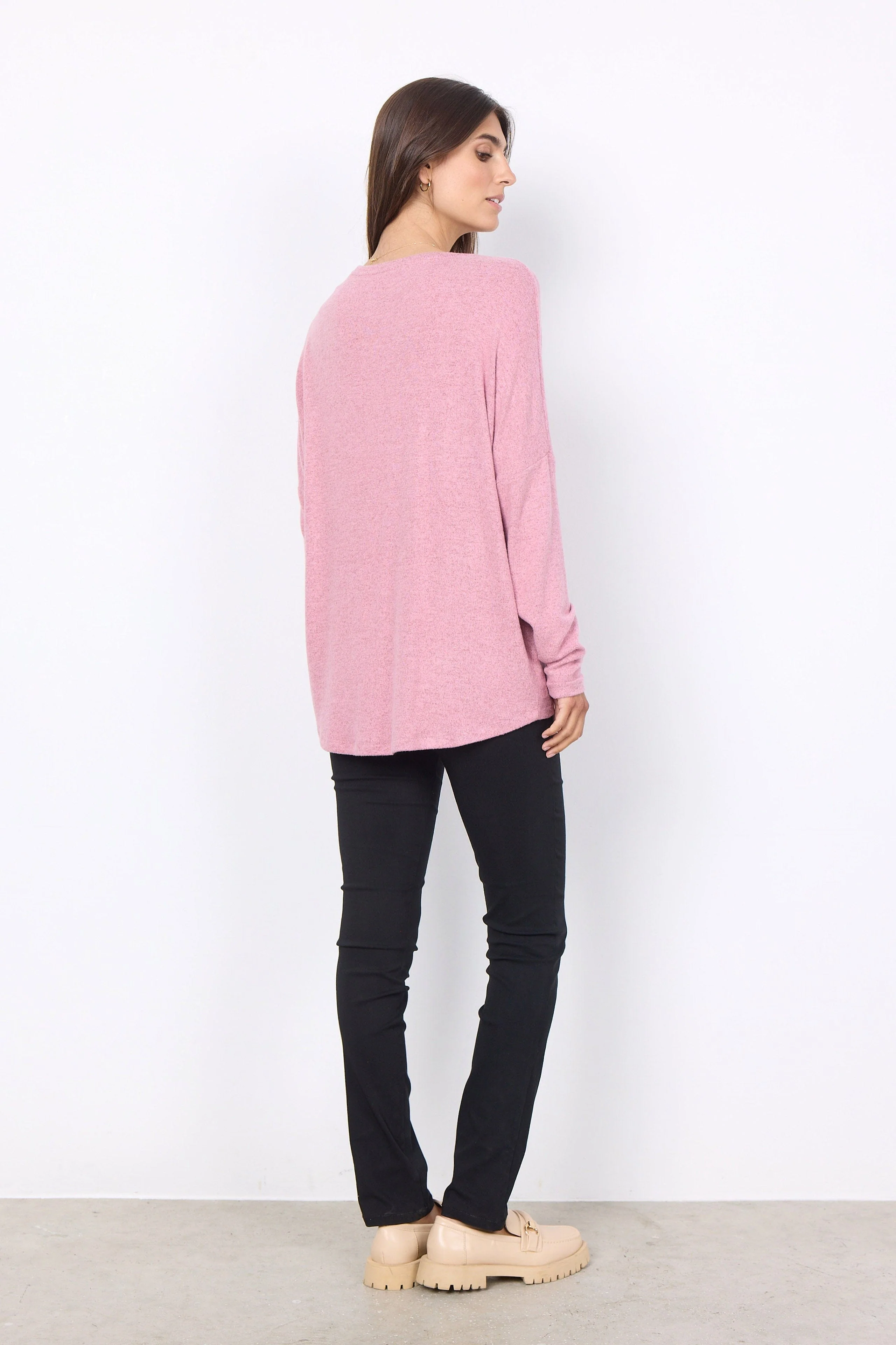 Biara Supersoft Jumper - Shadow Rose Melange - Image 4