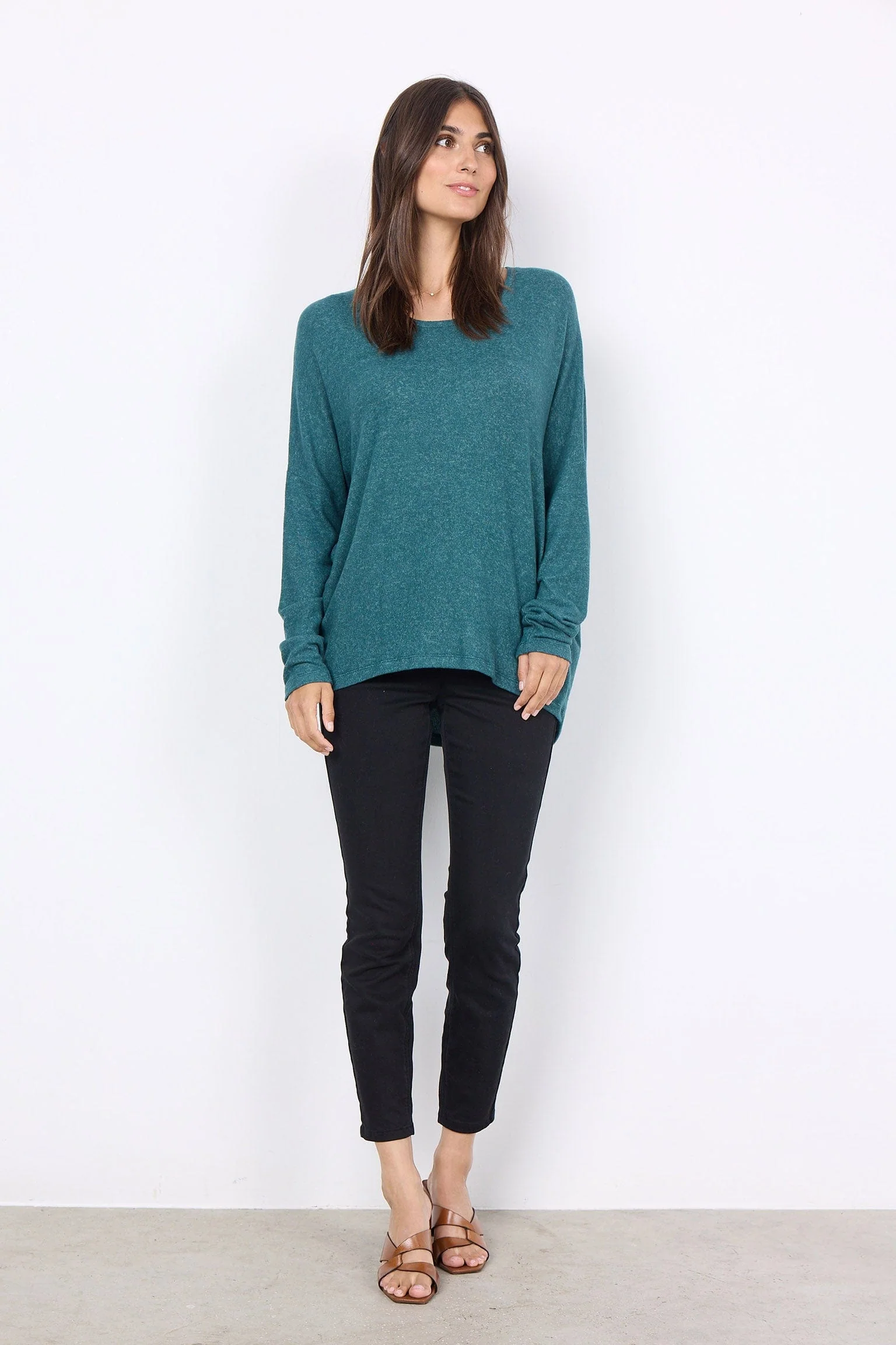 Biara Supersoft Jumper - Shady Green Melange - Image 4