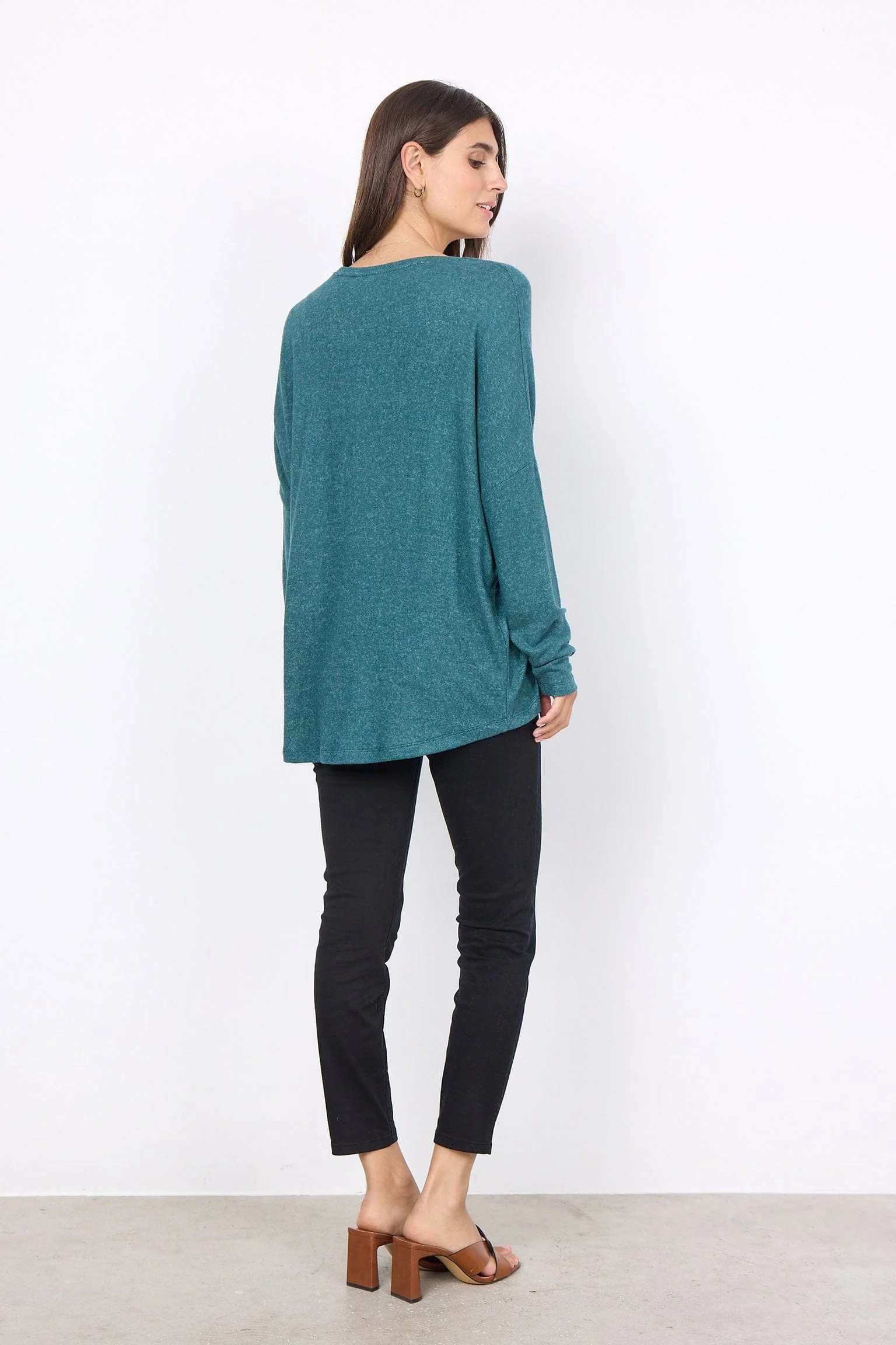 Biara Supersoft Jumper - Shady Green Melange - Image 5