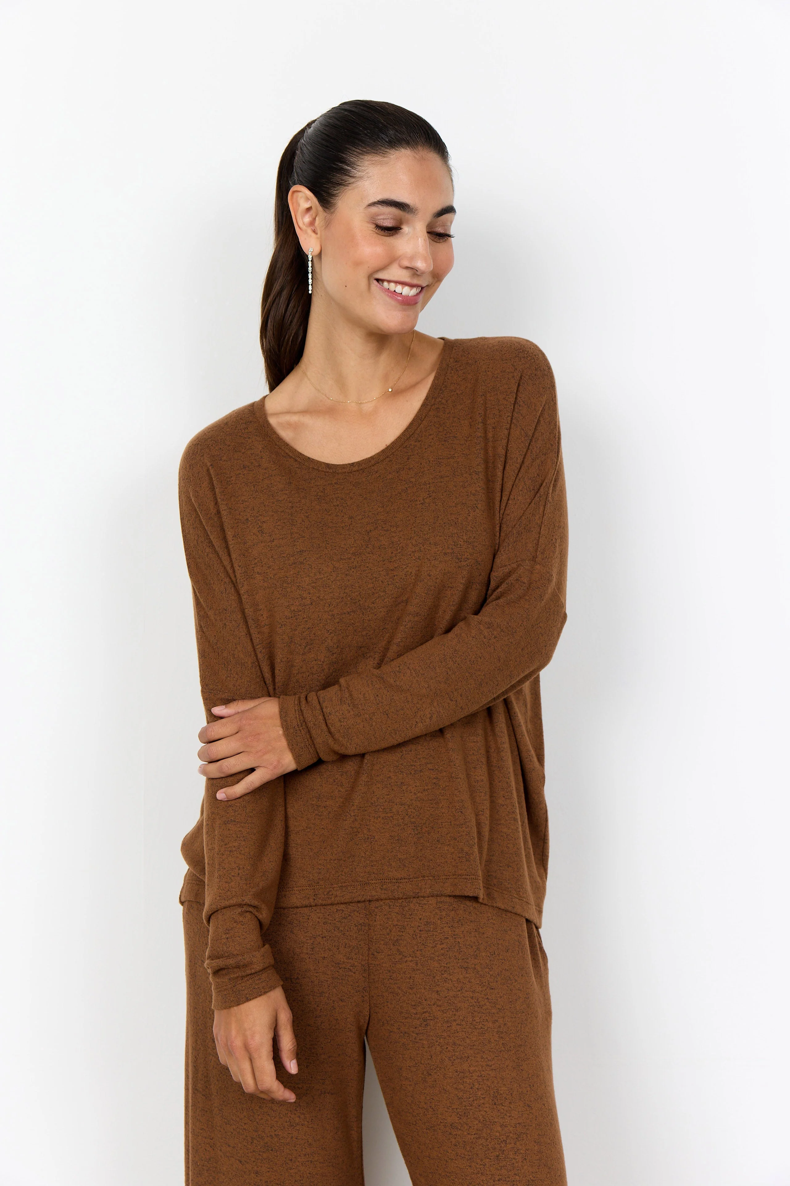Biara Supersoft Jumper - Toffee Melange - Image 2