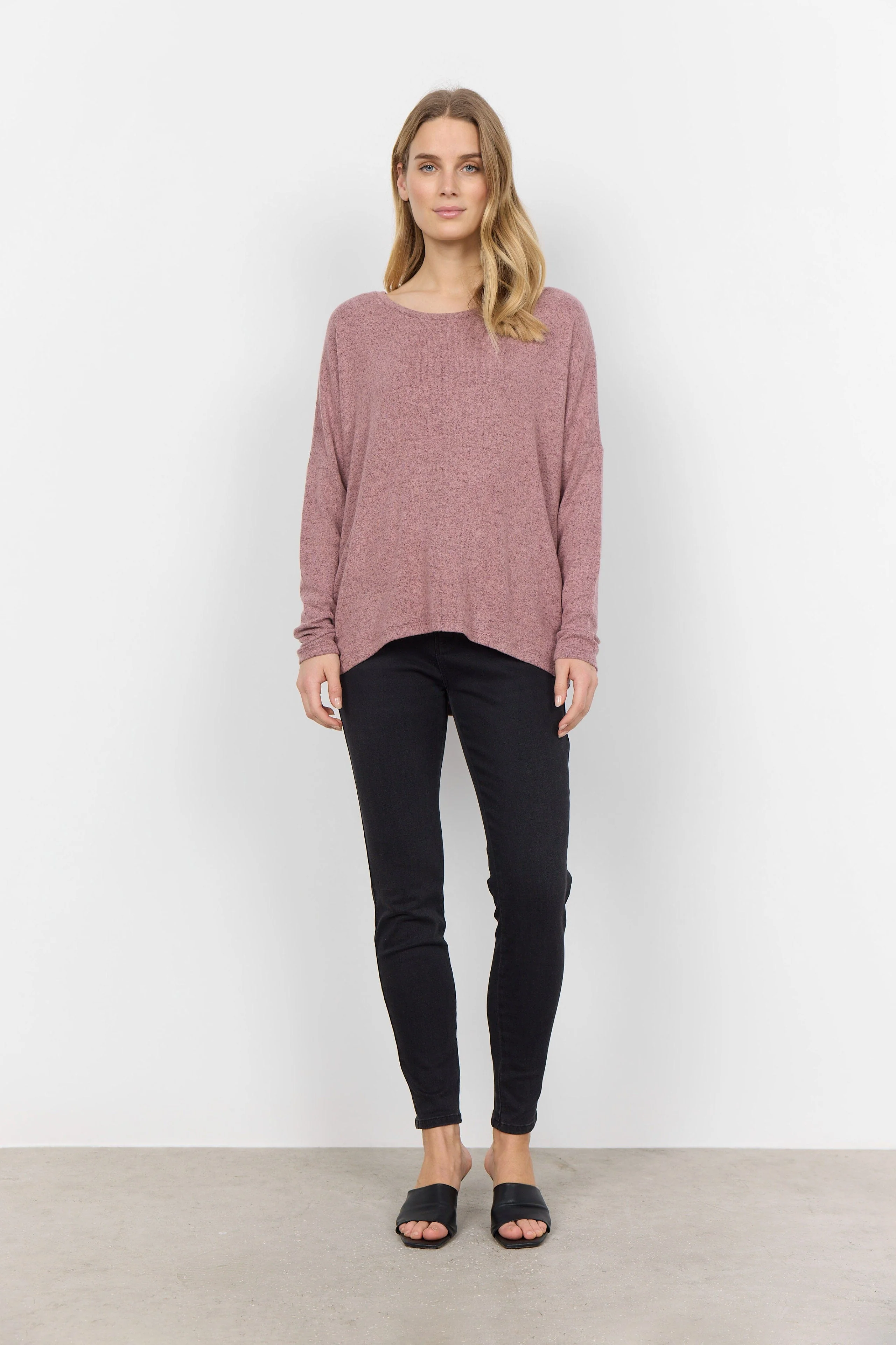 Biara Supersoft Jumper - Woodrose Melange - Image 3