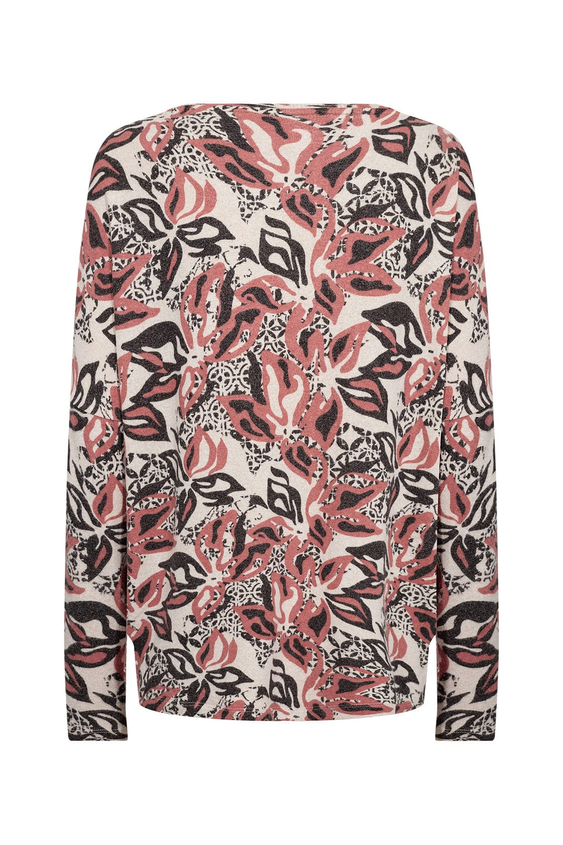 Biara Supersoft Patterned Jumper - Blush Combi - Image 2