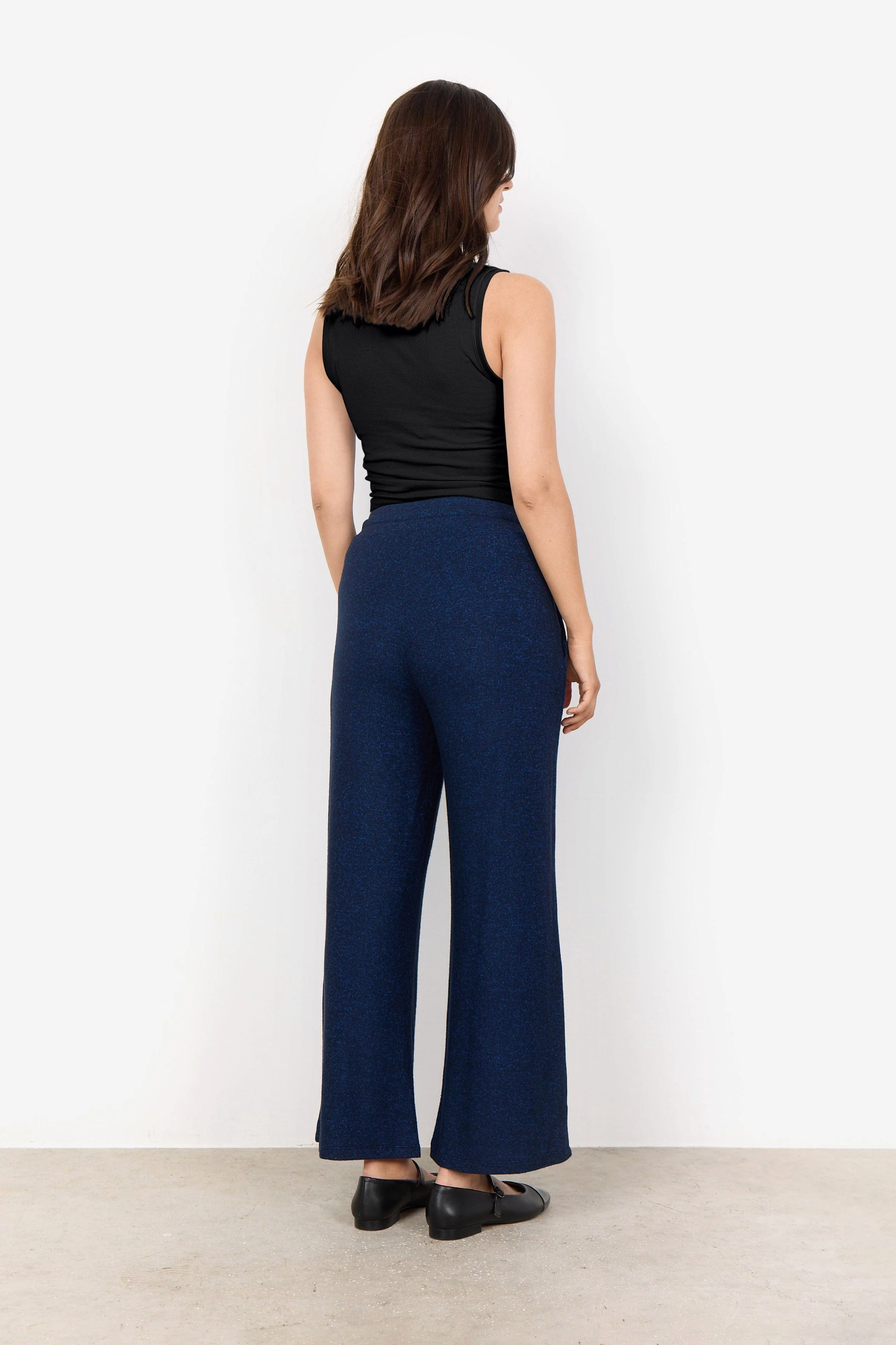 Biara Supersoft Trousers - Navy Melange - Image 3