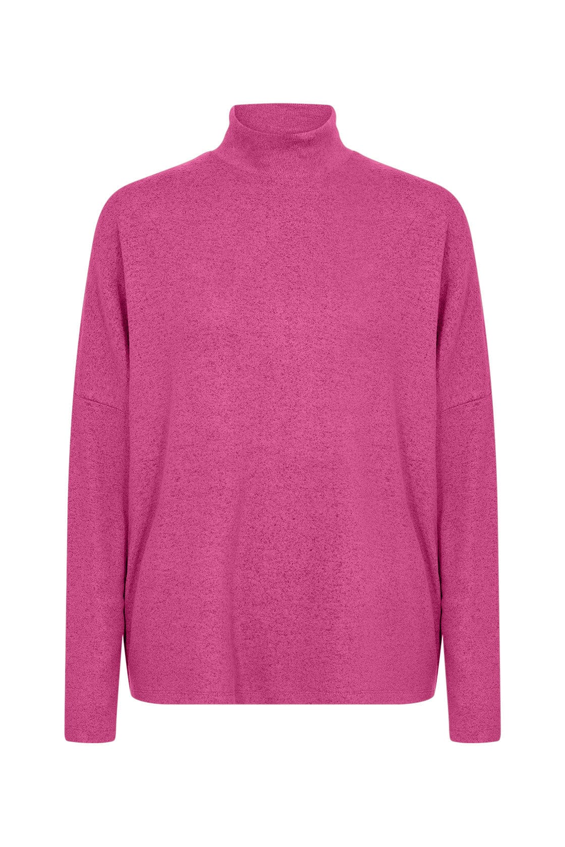 Biara Supersoft Turtle Neck Jumper - Fuchsia Melange