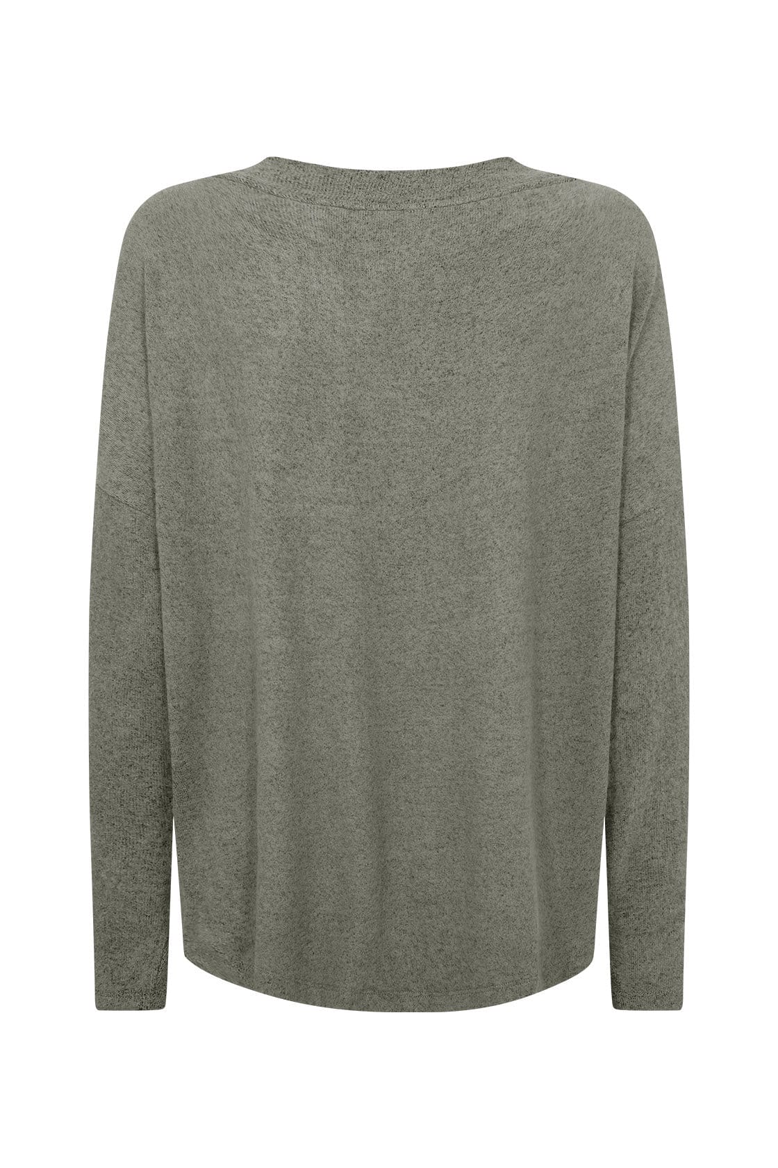 Biara Supersoft V-Neck Jumper - Misty Melange - Image 2
