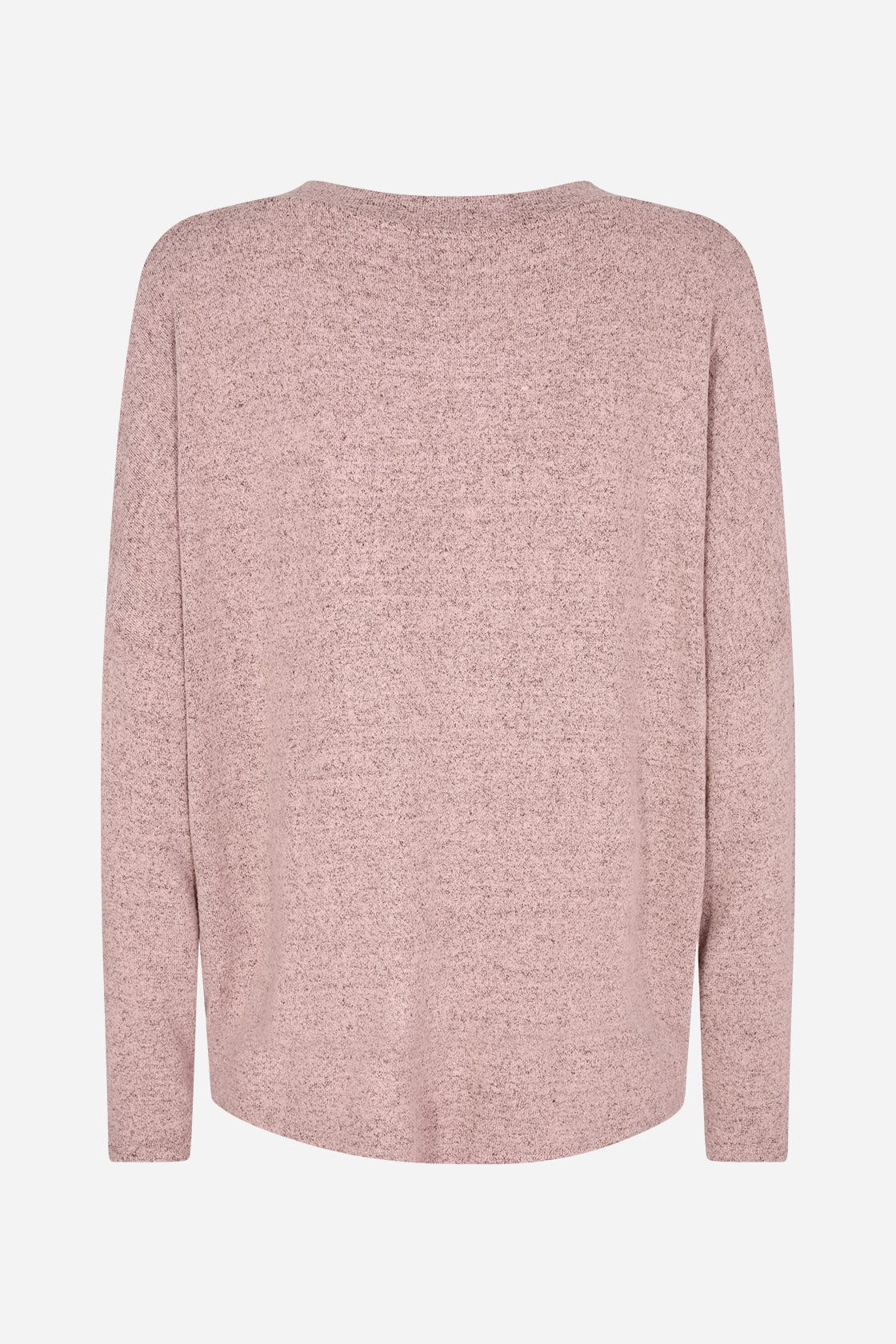 Biara V-Neck Jumper - Pale Blush Melange - Image 2