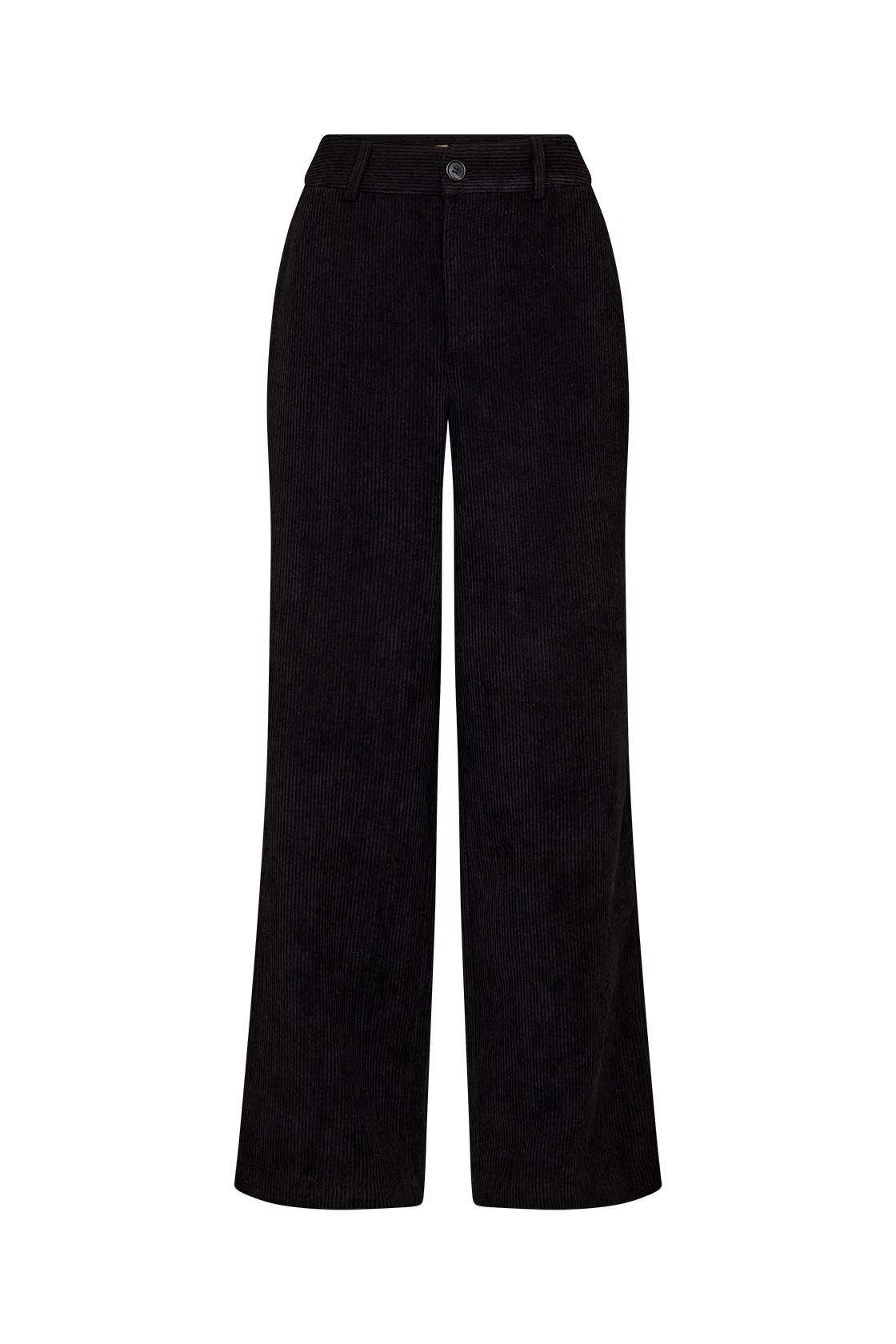 Bindi Corduroy Wide Leg Trousers - Black