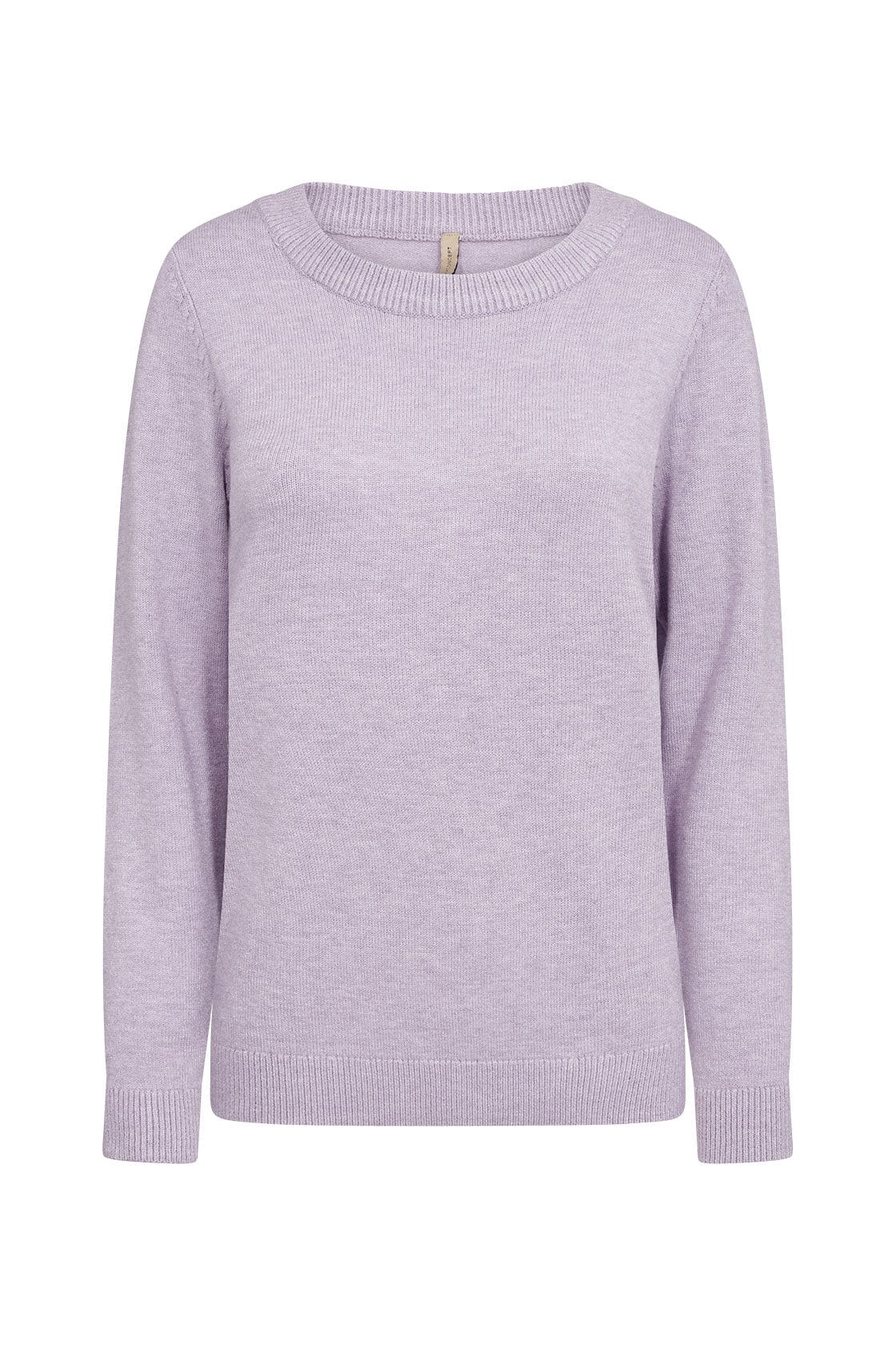Blissa Round Neck Jumper - Lilac Breeze Melange