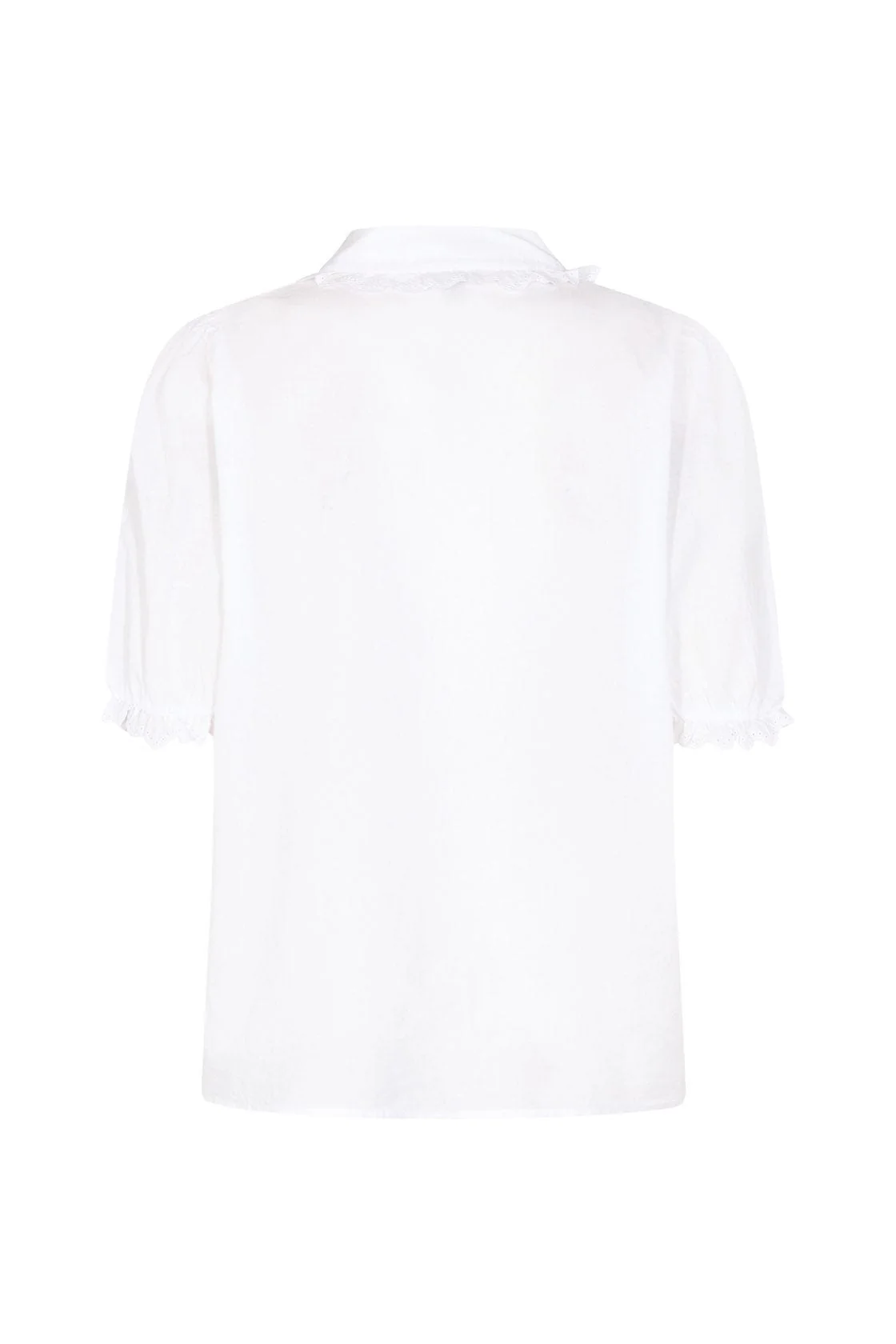 Caliste Frill Detail Shirt - White - Image 5