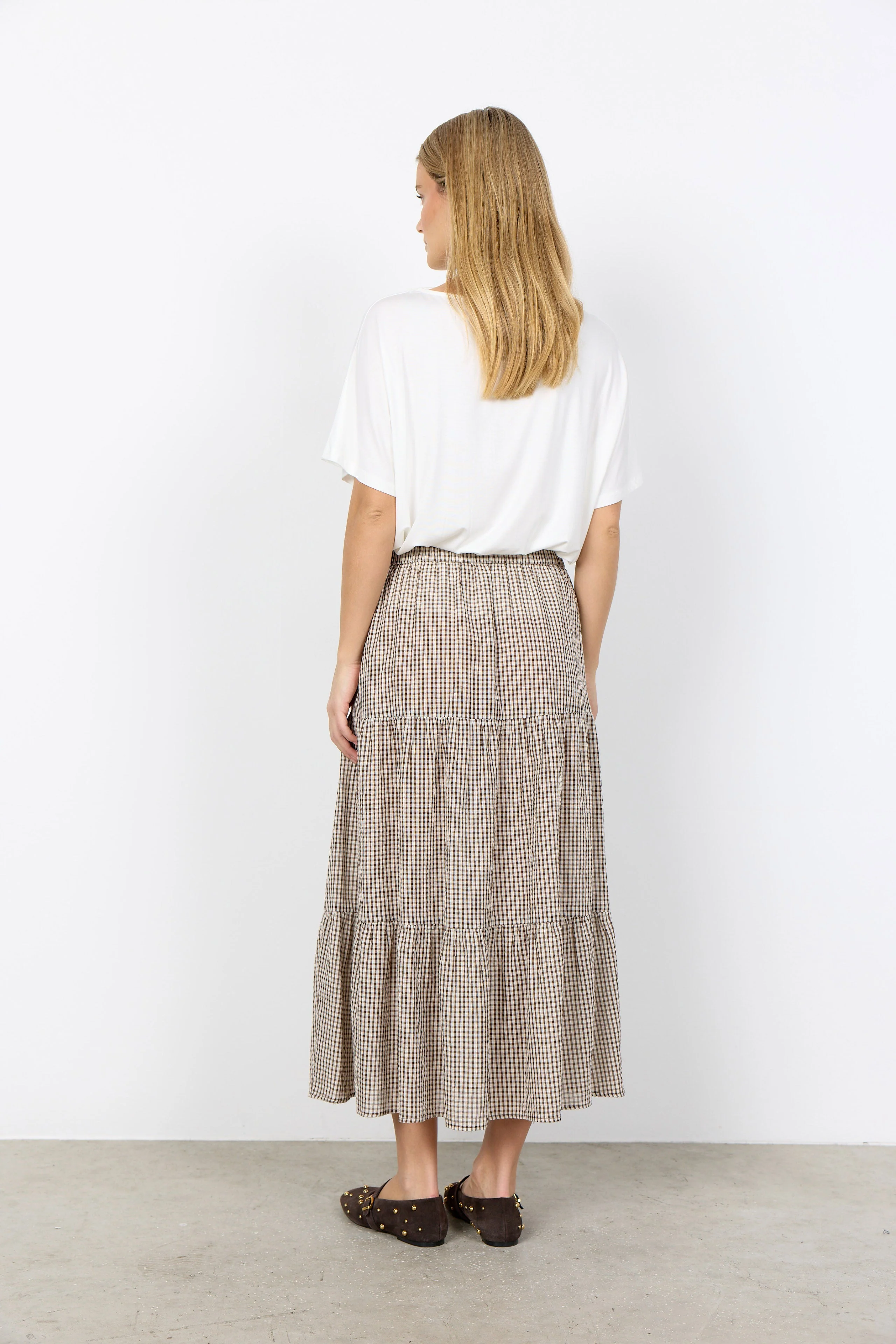 Canelita Gingham Maxi Skirt - Rocky Road Combi - Image 4