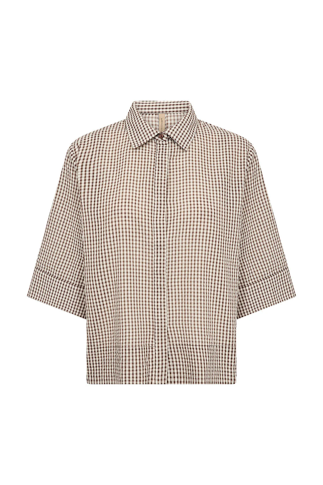Canelita Gingham Shirt - Rocky Road Combi