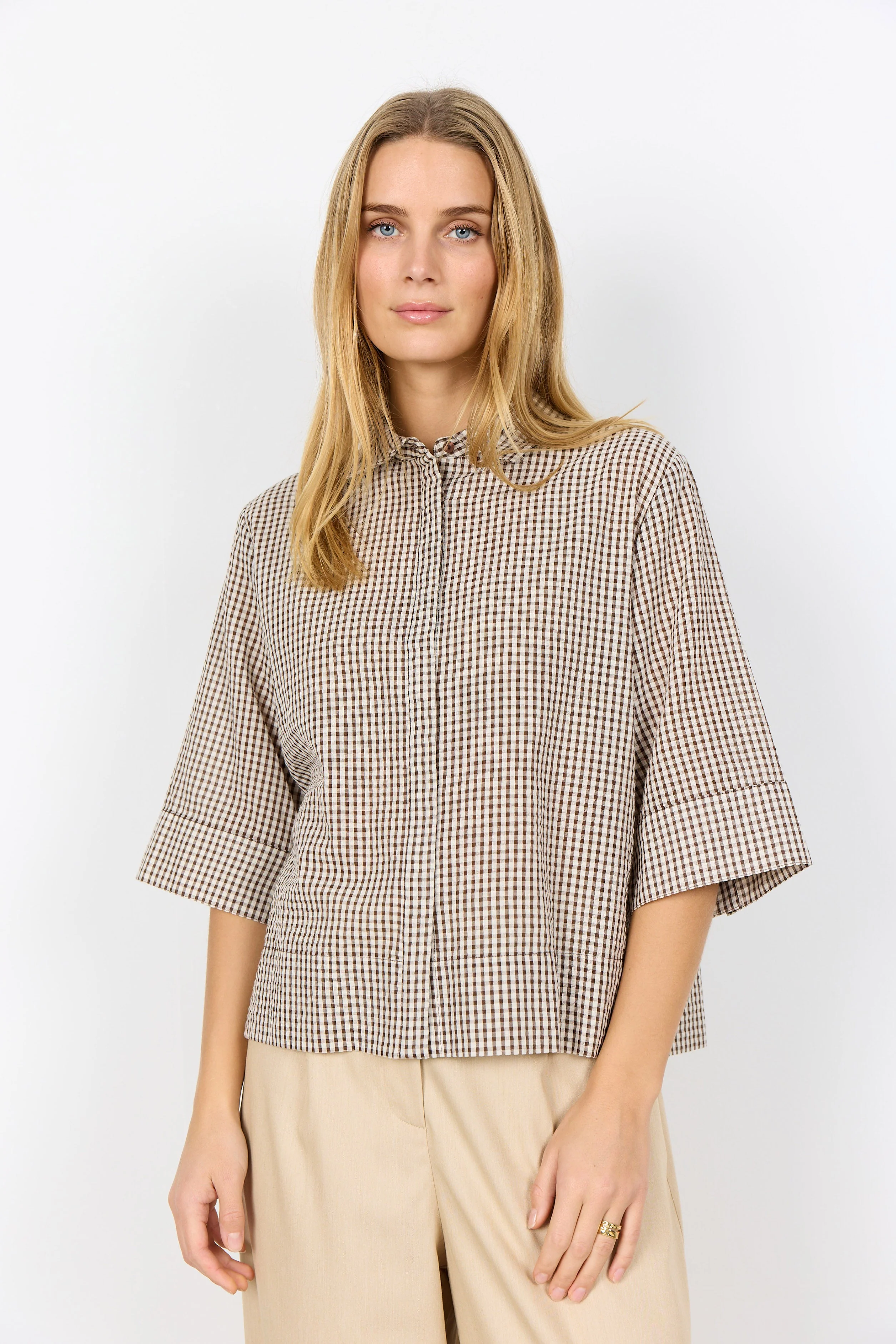 Canelita Gingham Shirt - Rocky Road Combi - Image 2
