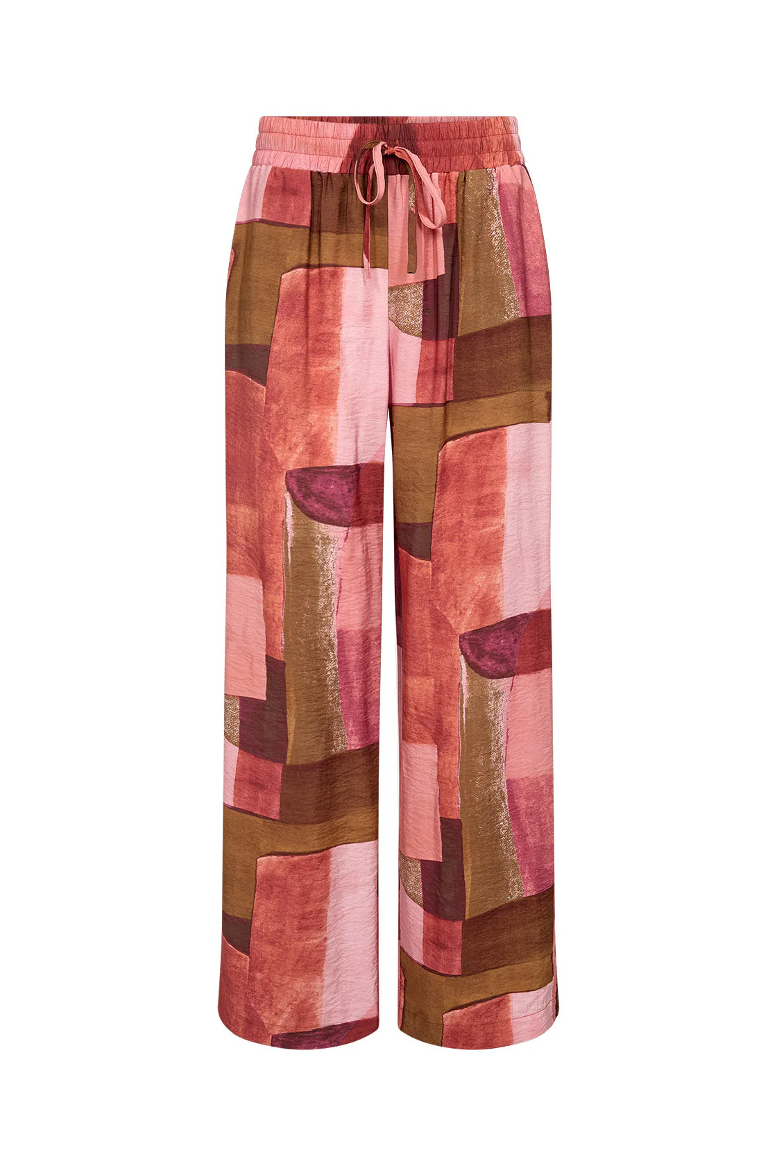 Catania Printed Wide Leg Trousers - Rapture Rose Combi