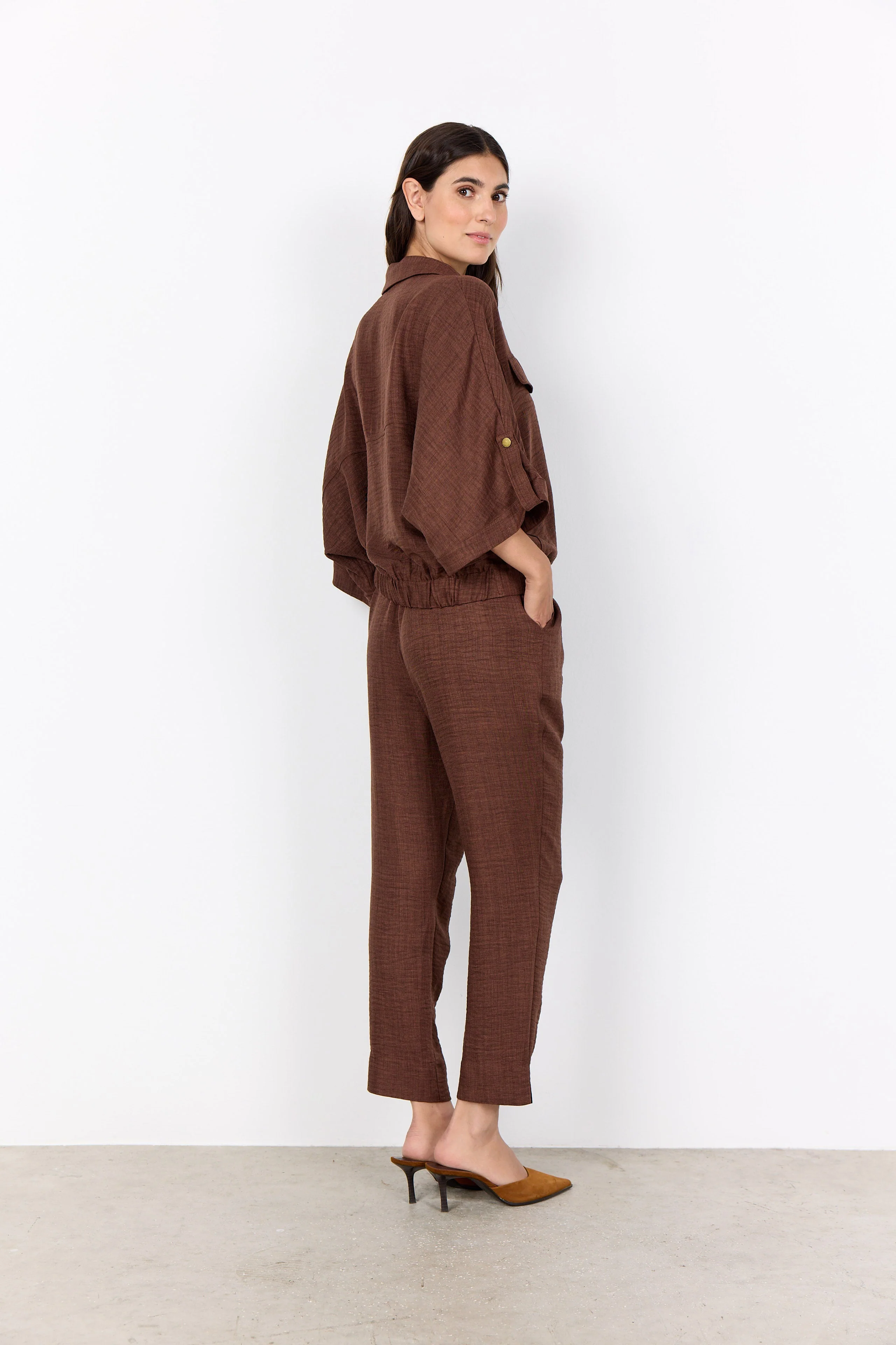 Charissa 3/4 Sleeve Shirt - Rocky Road - Image 6