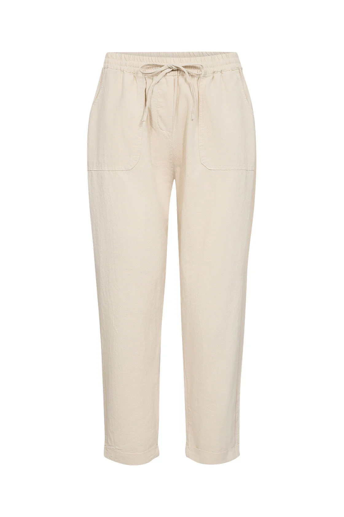 Cissie Cotton Cropped Trousers - Sand