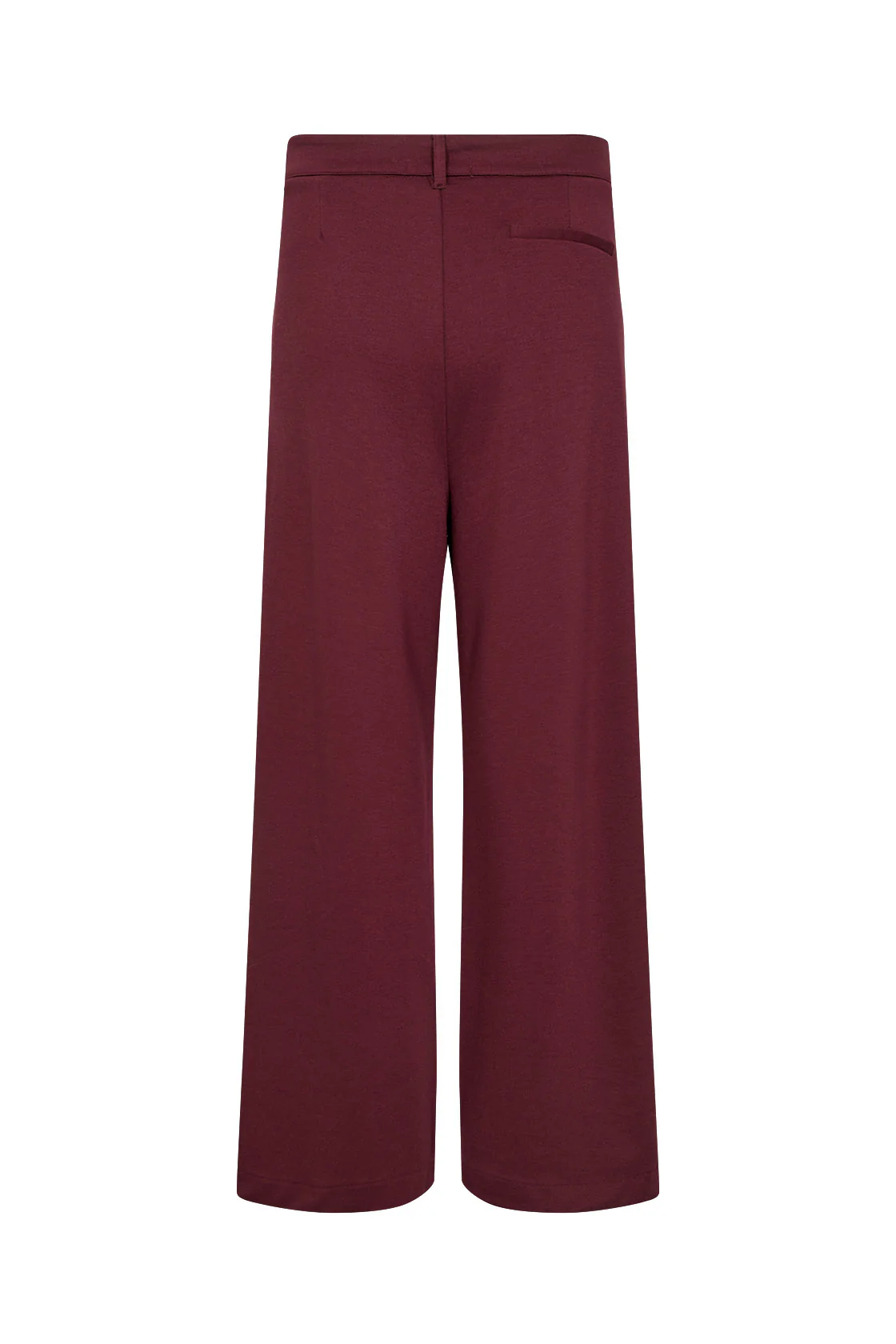 Daniela Jersey Wide Leg Trousers - Dark Red - Image 5