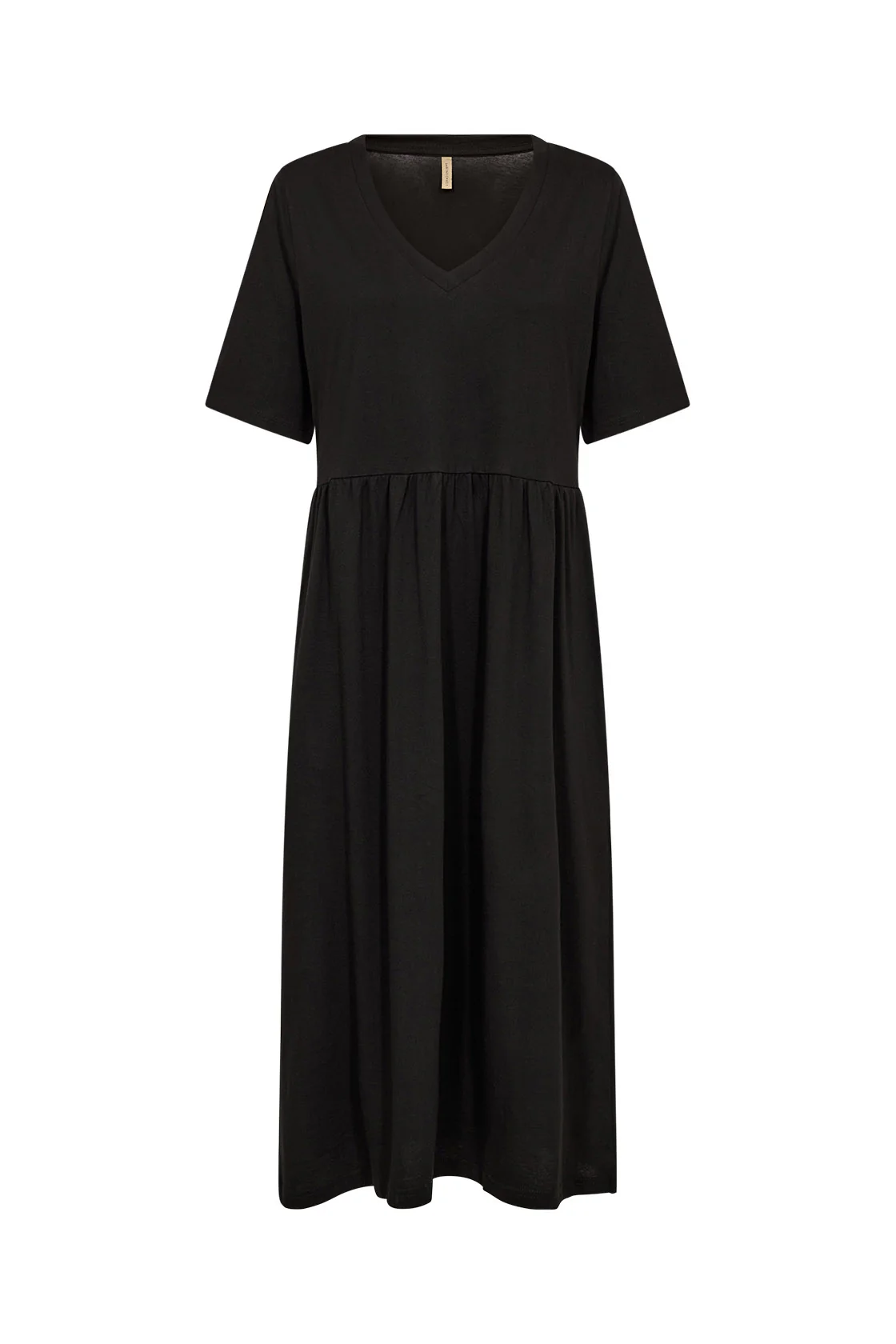 Derby Organic Cotton Midi Dress- Black