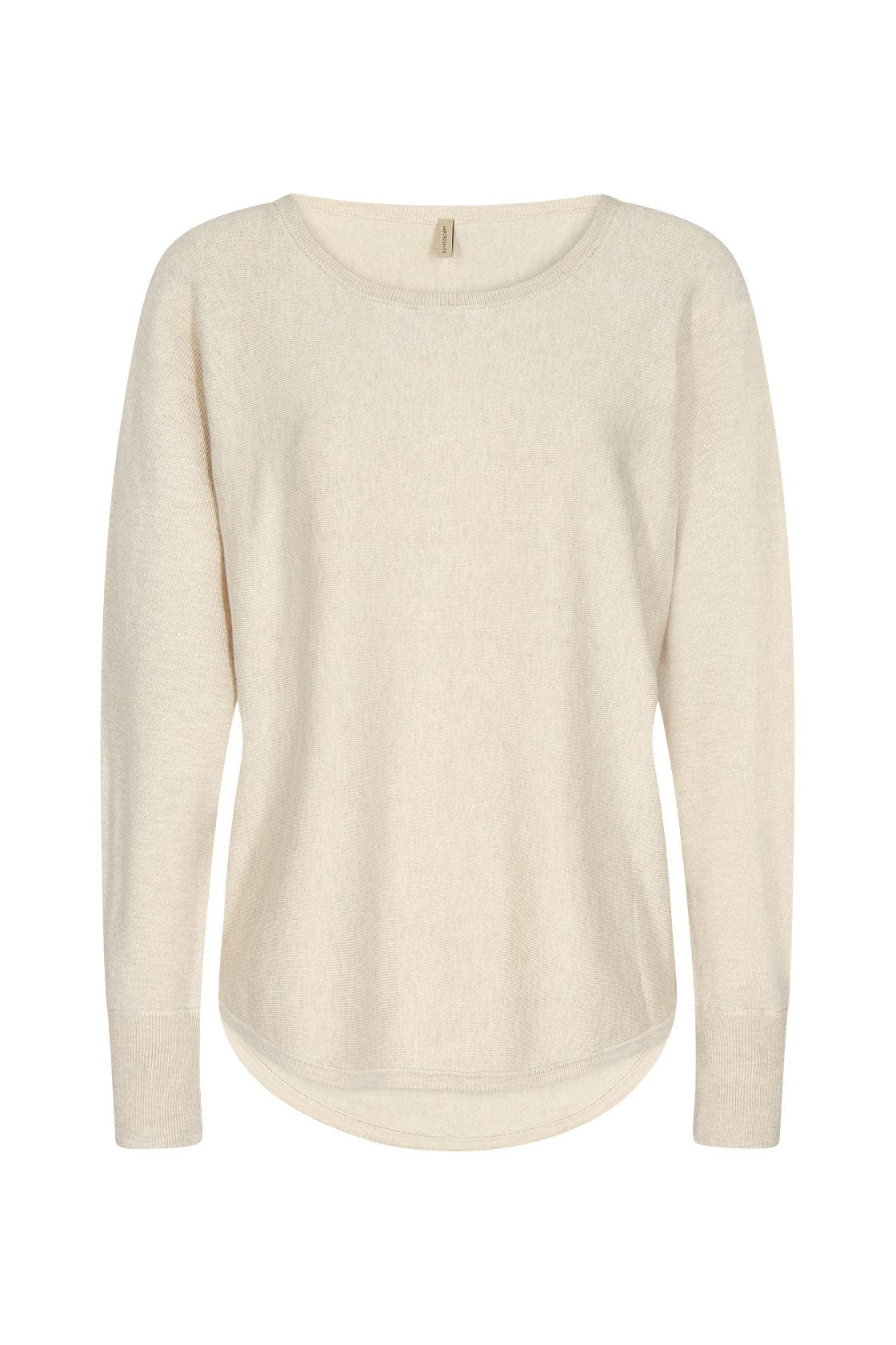 Dollie Jumper with Button Detail - Cream Melange