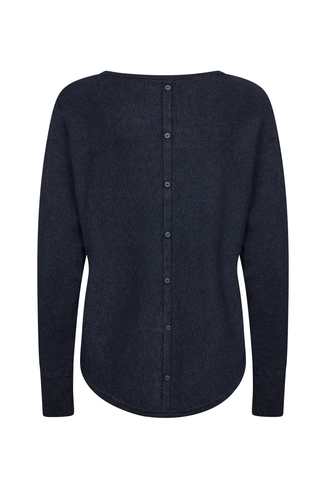 Dollie Jumper with Button Detail - Navy - Image 6