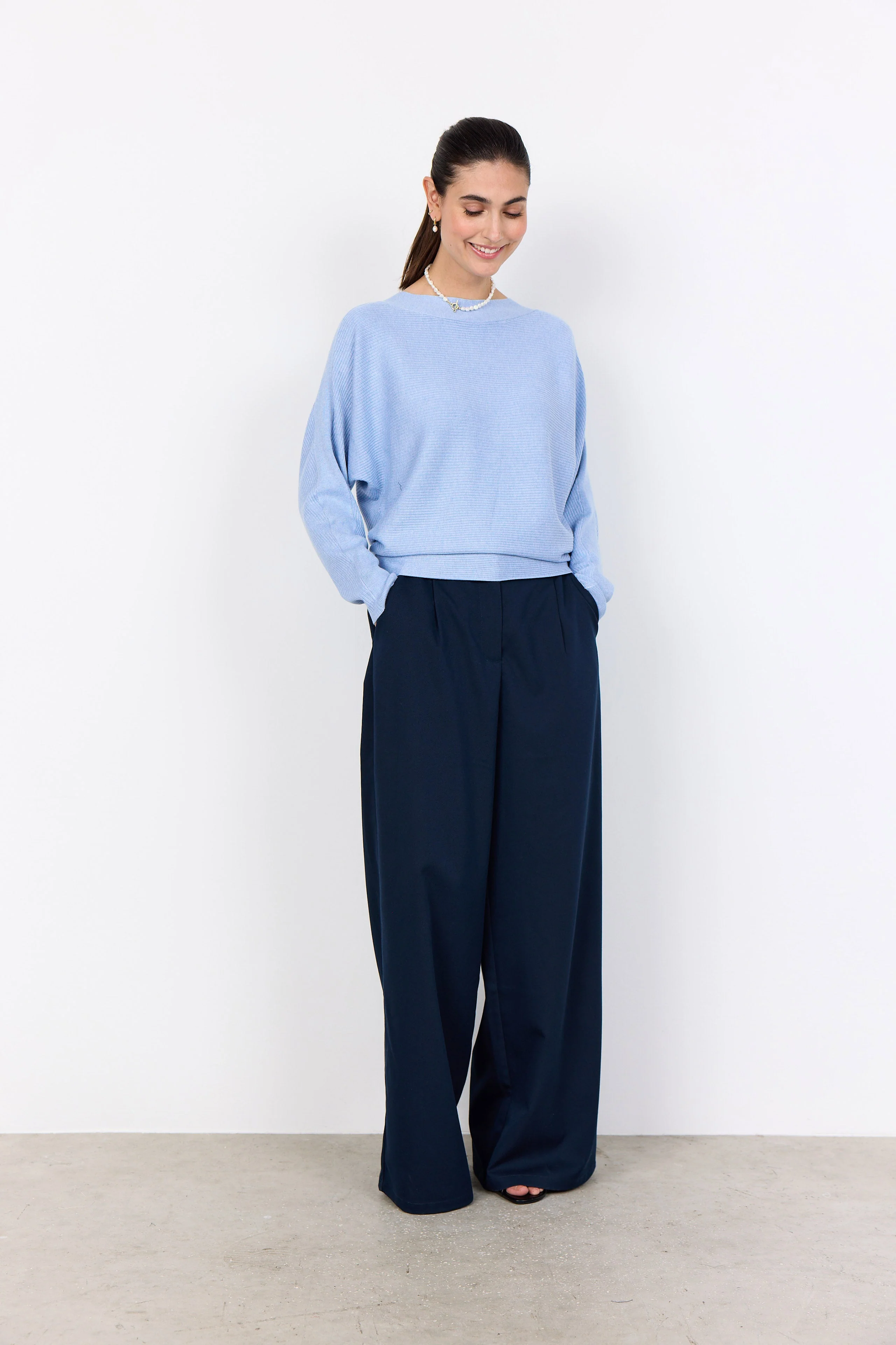 Dollie Knitted Rib Jumper - Windsurfer - Image 3