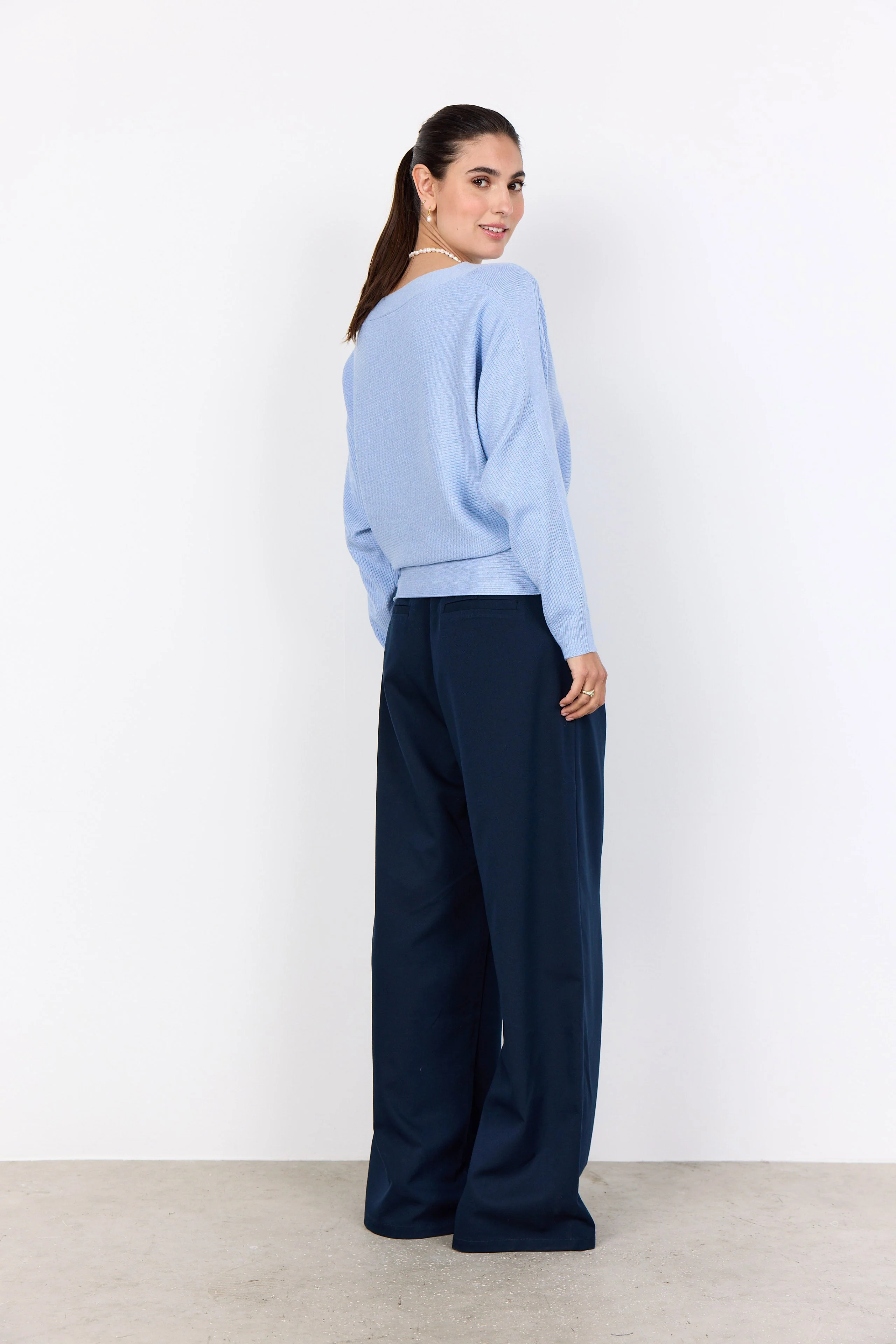 Dollie Knitted Rib Jumper - Windsurfer - Image 4