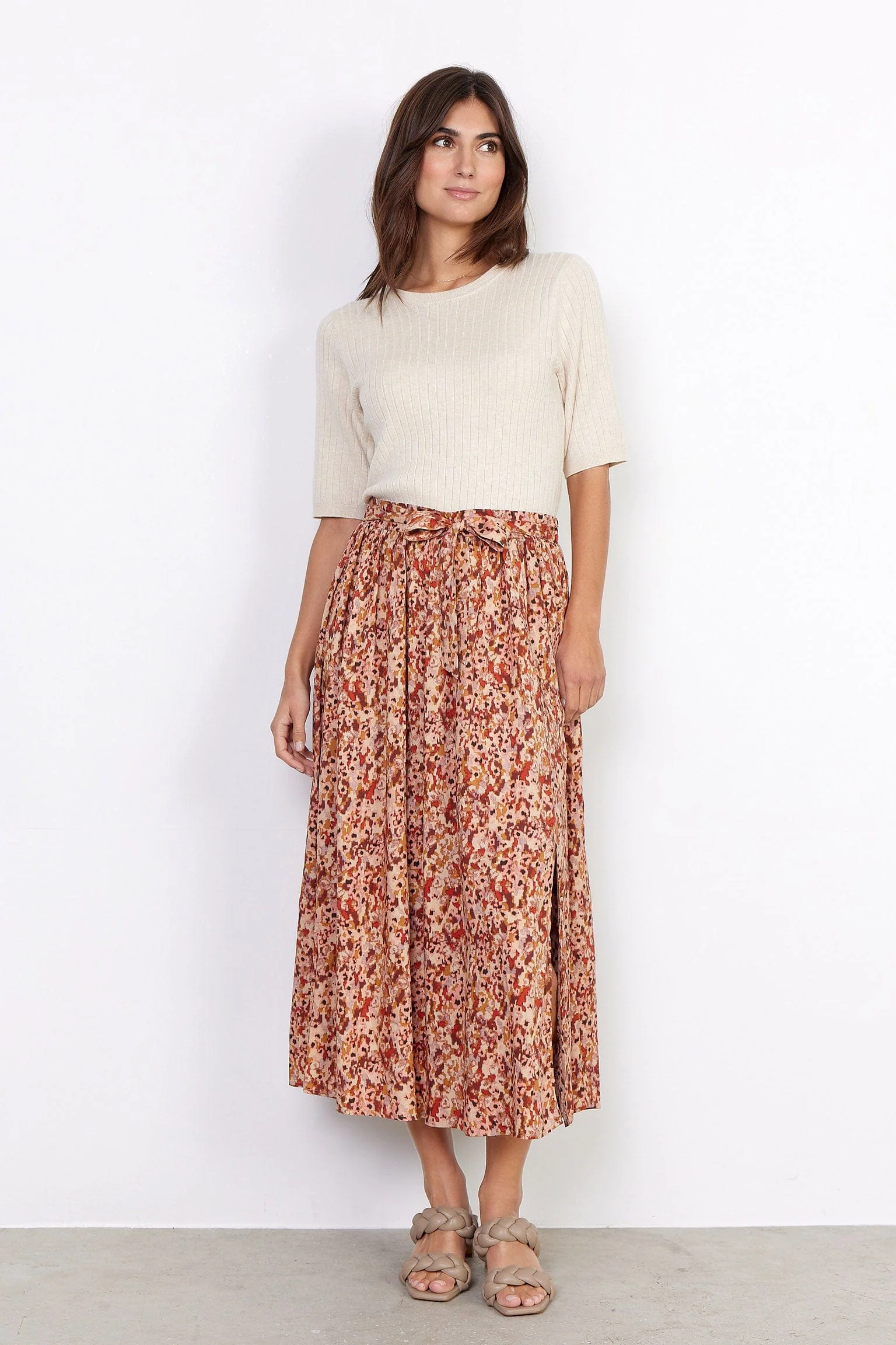 Dollie Knitted Top - Cream Melange - Image 3