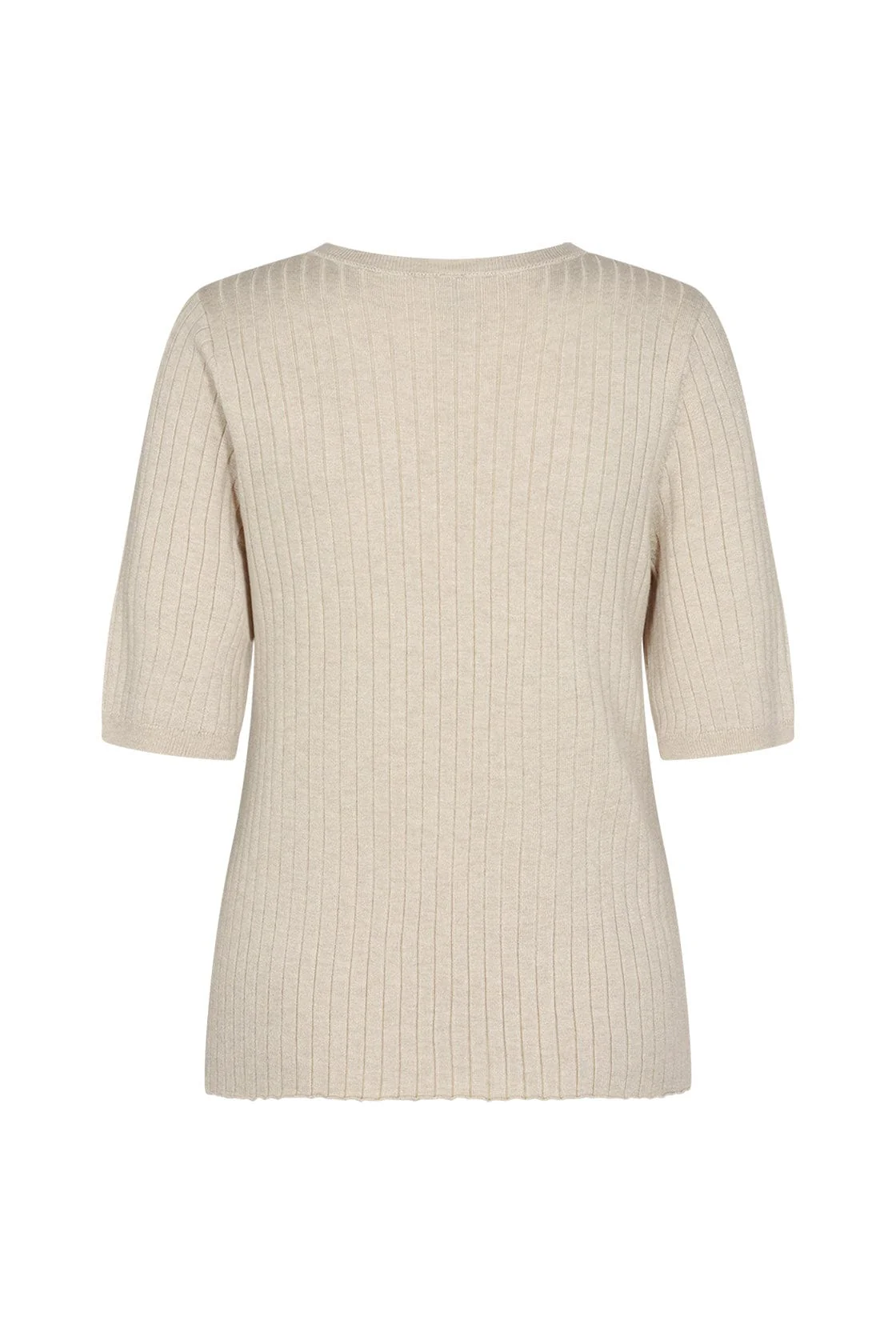 Dollie Knitted Top - Cream Melange - Image 4