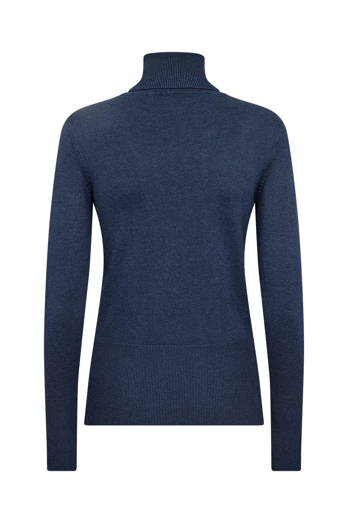 Dollie Roll Neck Jumper - Blue Iris Melange - Image 5