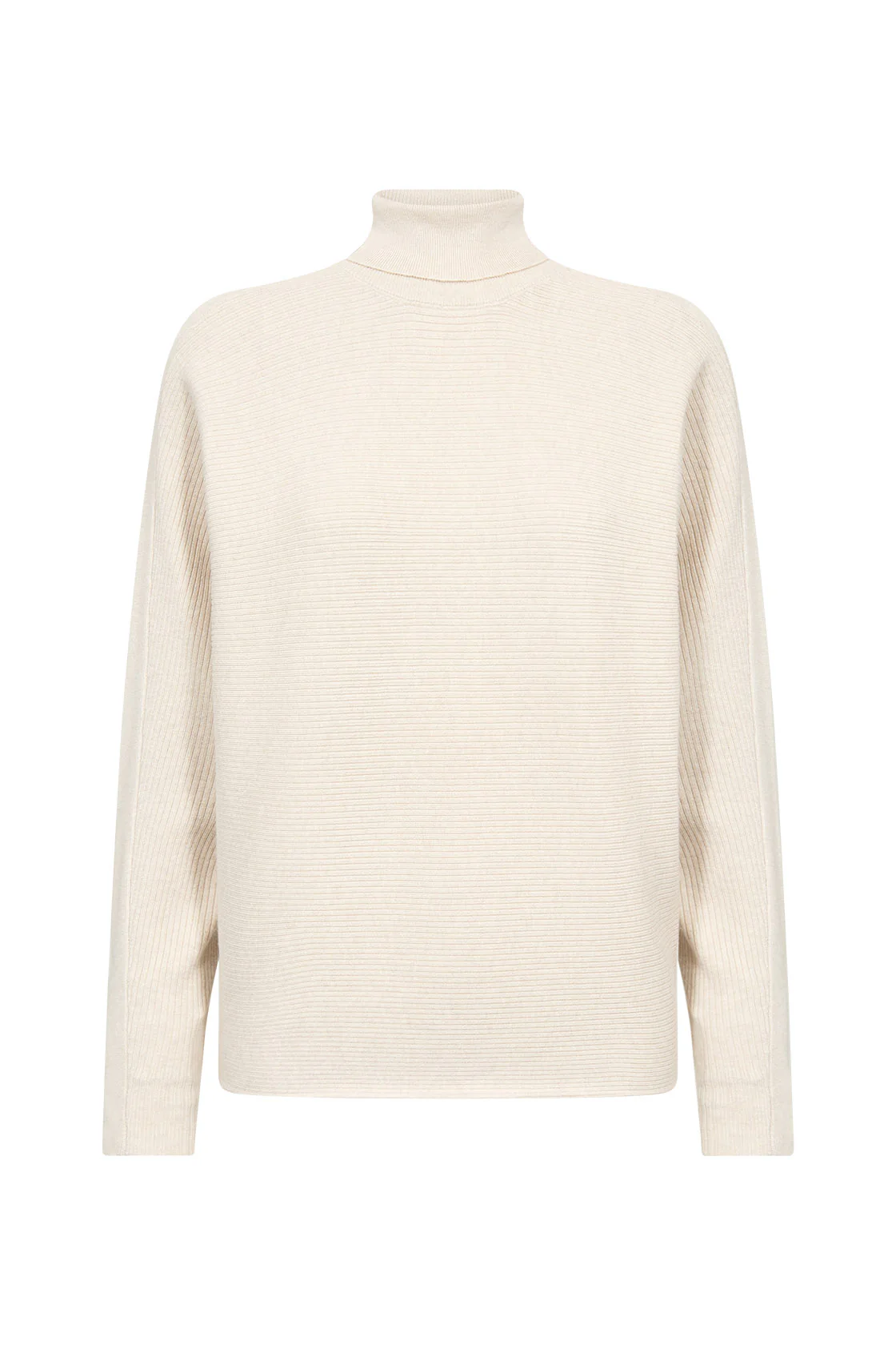 Dollie Roll Neck Jumper - Cream Melange