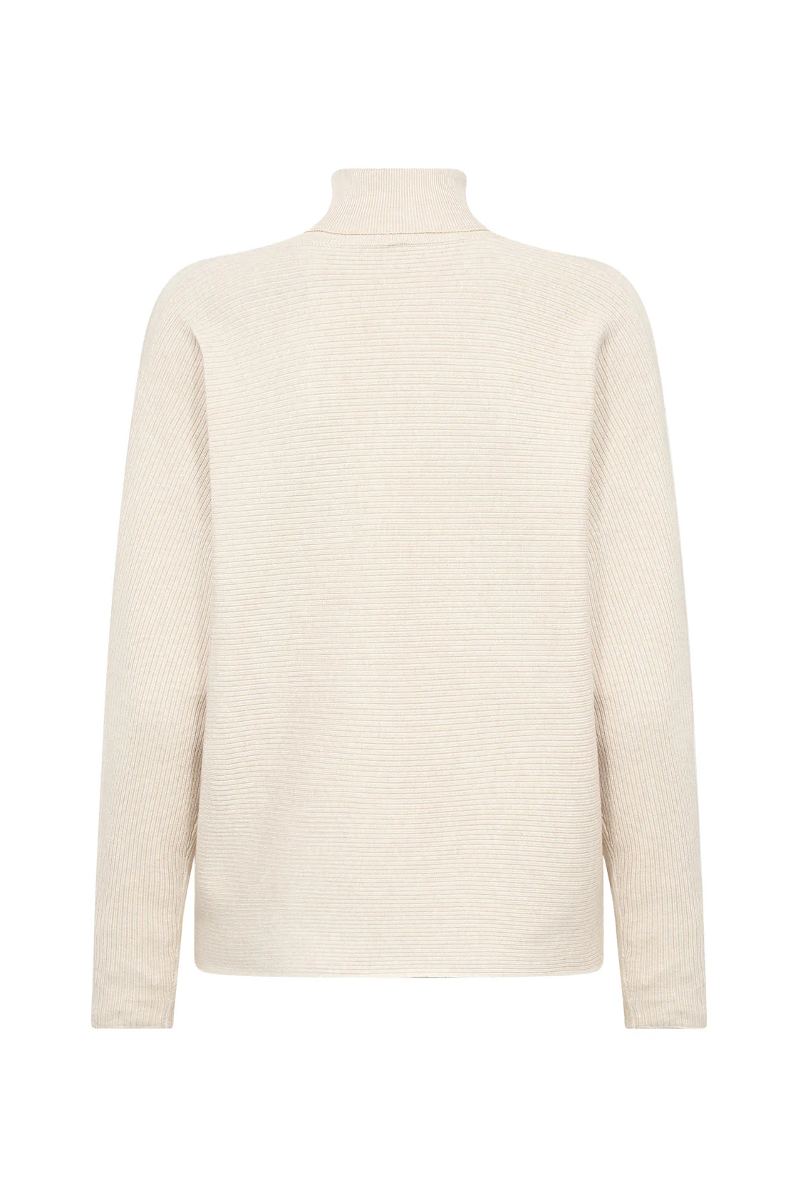 Dollie Roll Neck Jumper - Cream Melange - Image 2