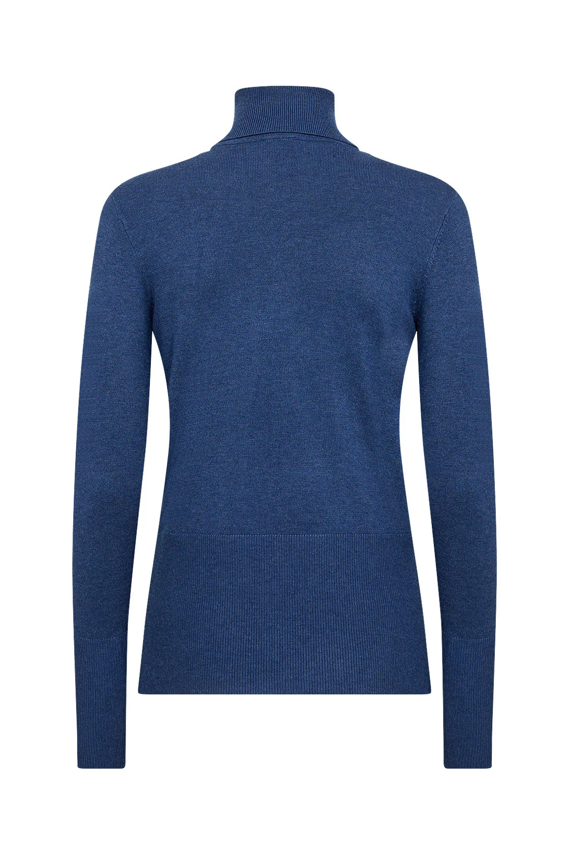 Dollie Roll Neck Jumper - Estate Blue Melange - Image 5