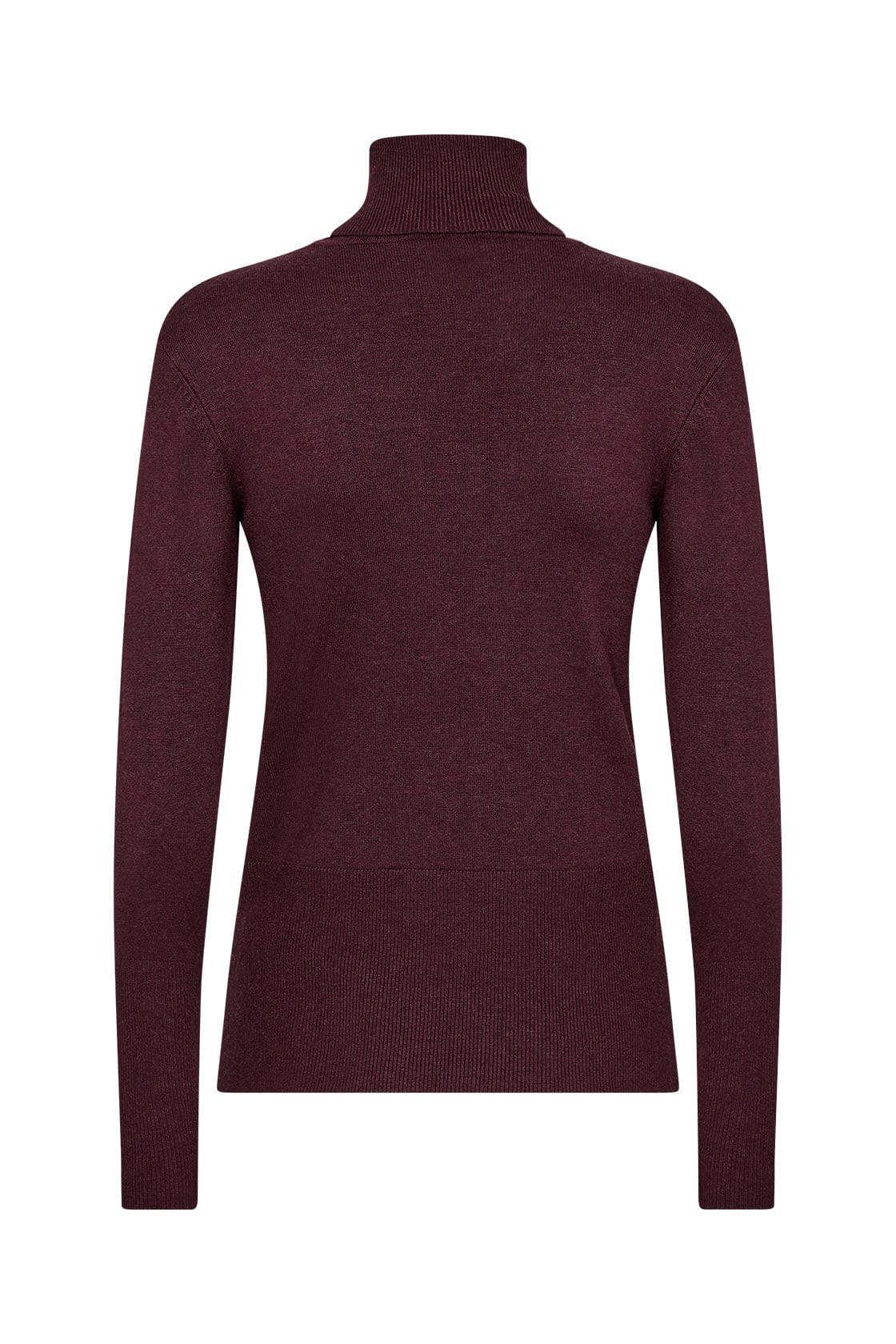Dollie Roll Neck Jumper - Wine Melange - Image 5
