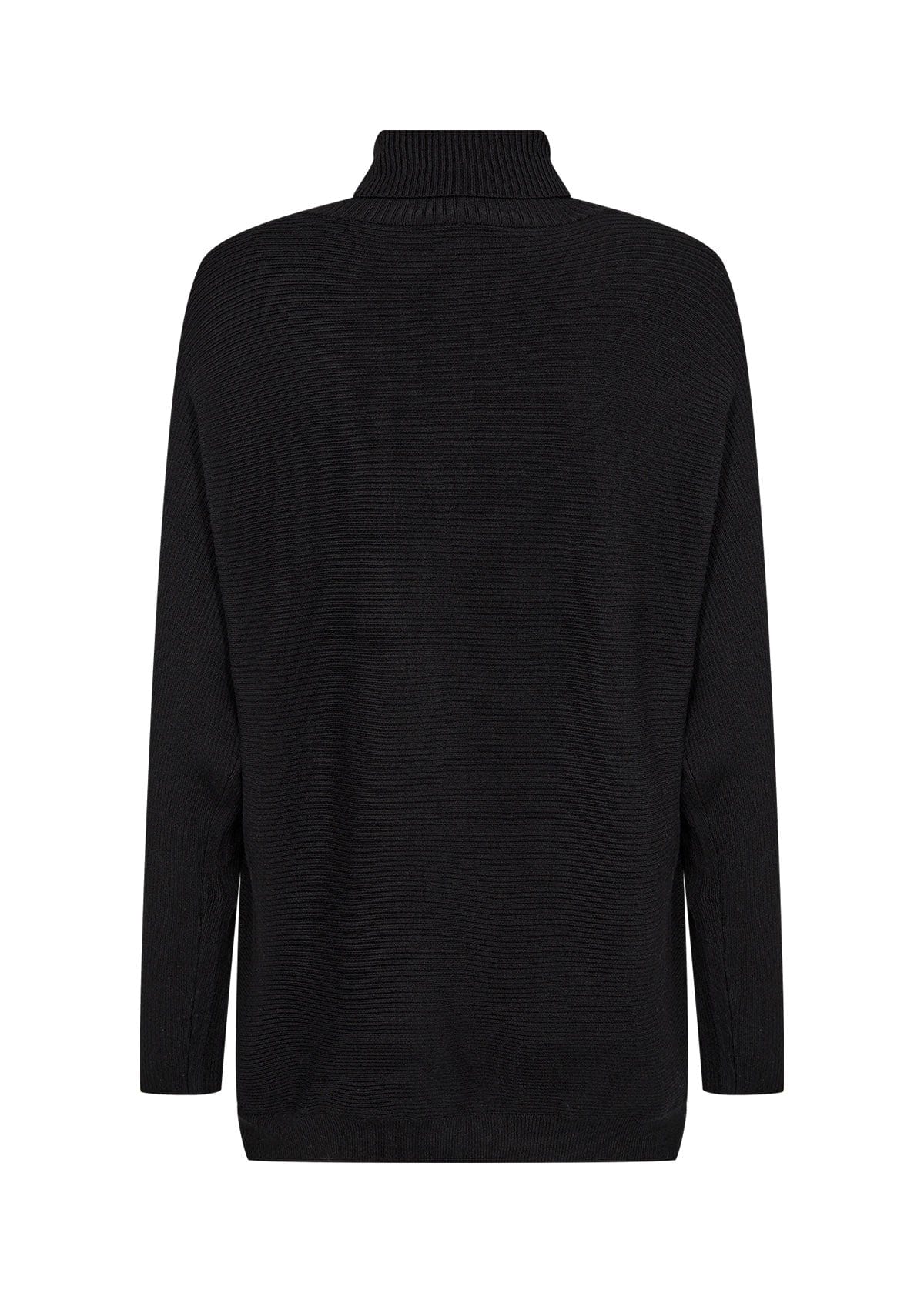 Dollie Wrap Effect Knitted Jumper - Black - Image 2
