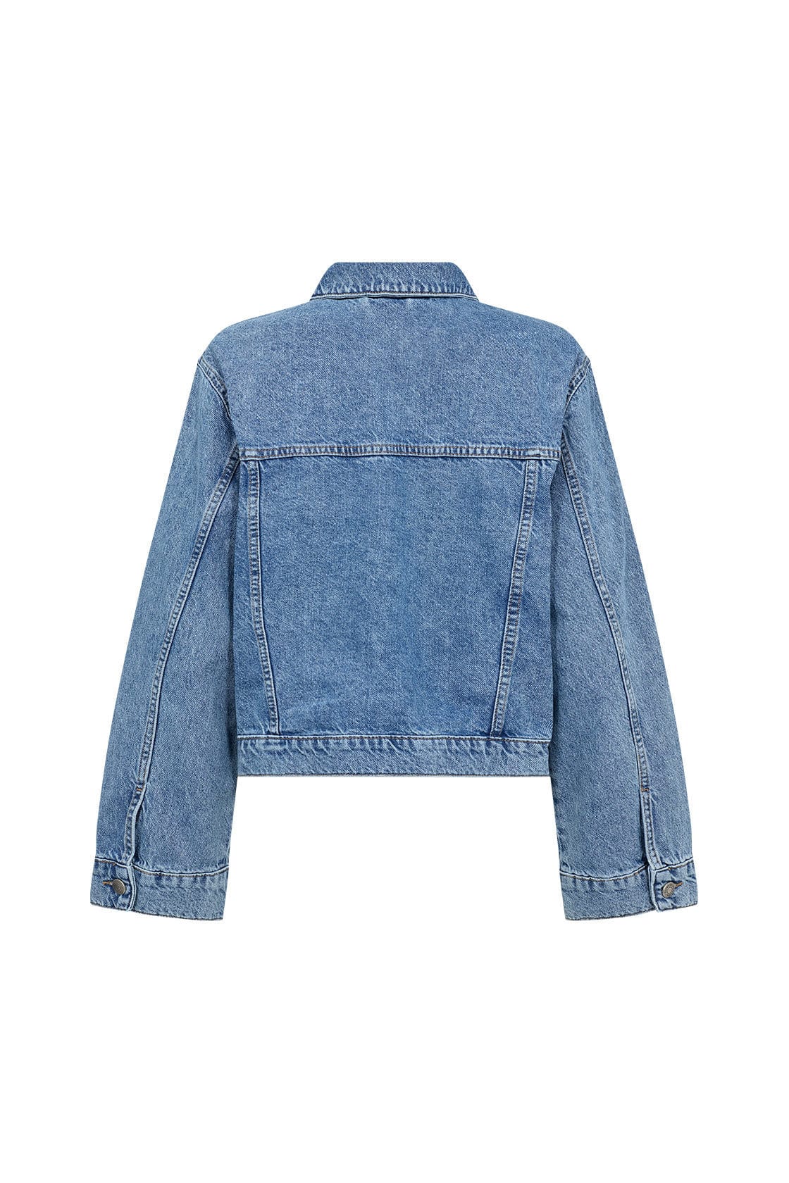 Dolores Denim Jacket - Medium Blue Denim - Image 8