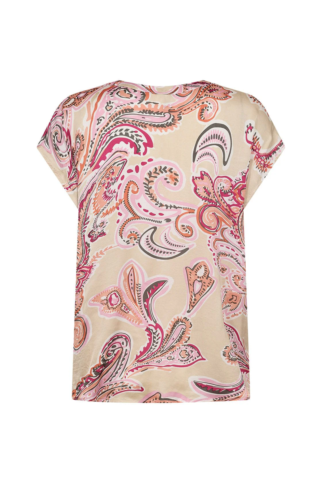 Dorina Paisley Print Top - Pink Combi - Image 6