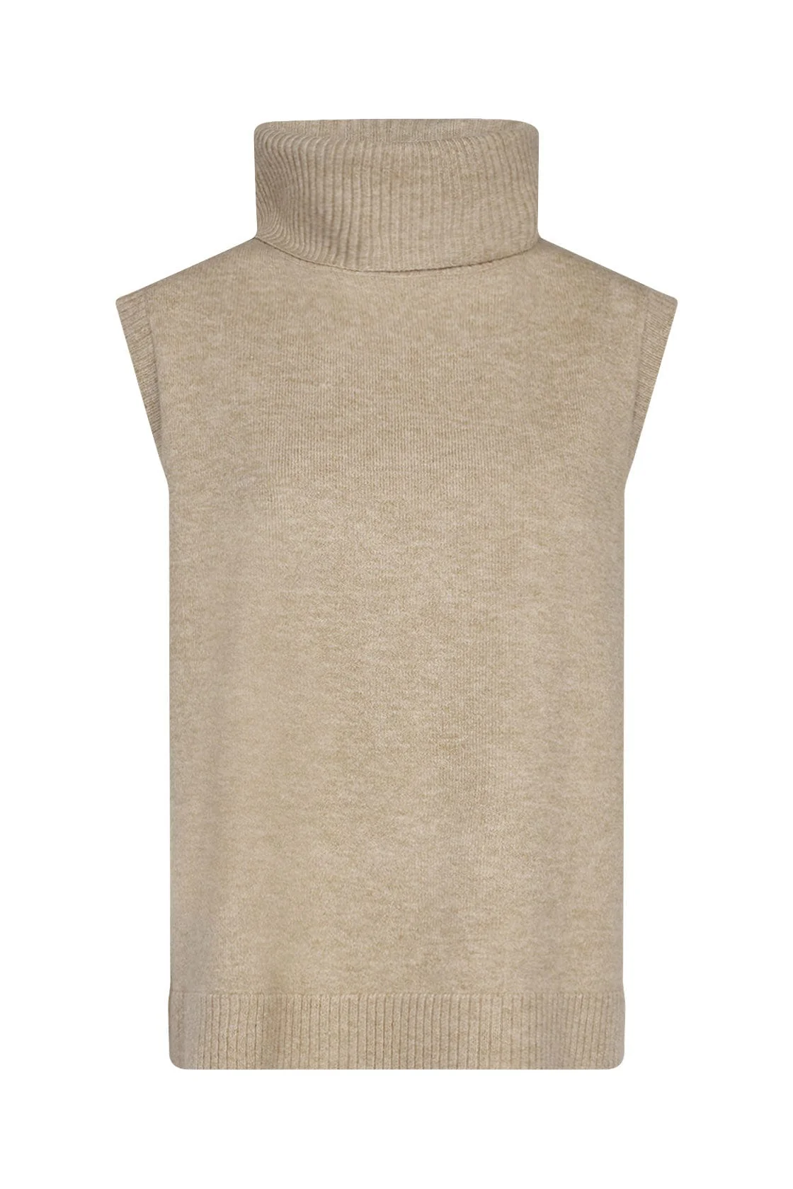 Elenora Knitted Vest - Sand Melange