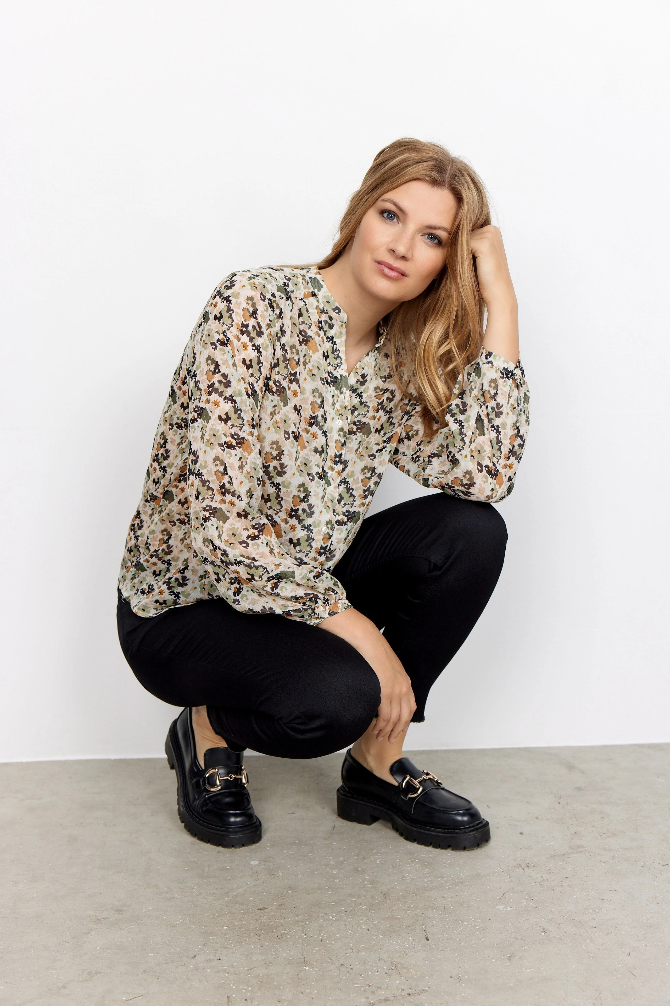 Elisa Shirt - Oil Green Combi - Image 2