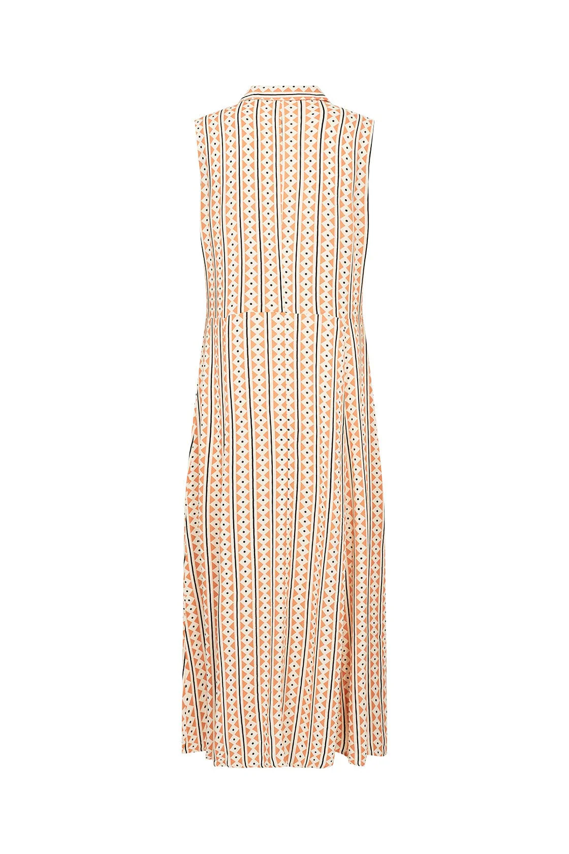Elsia Shirt Midi Dress - Papaya Combi - Image 7