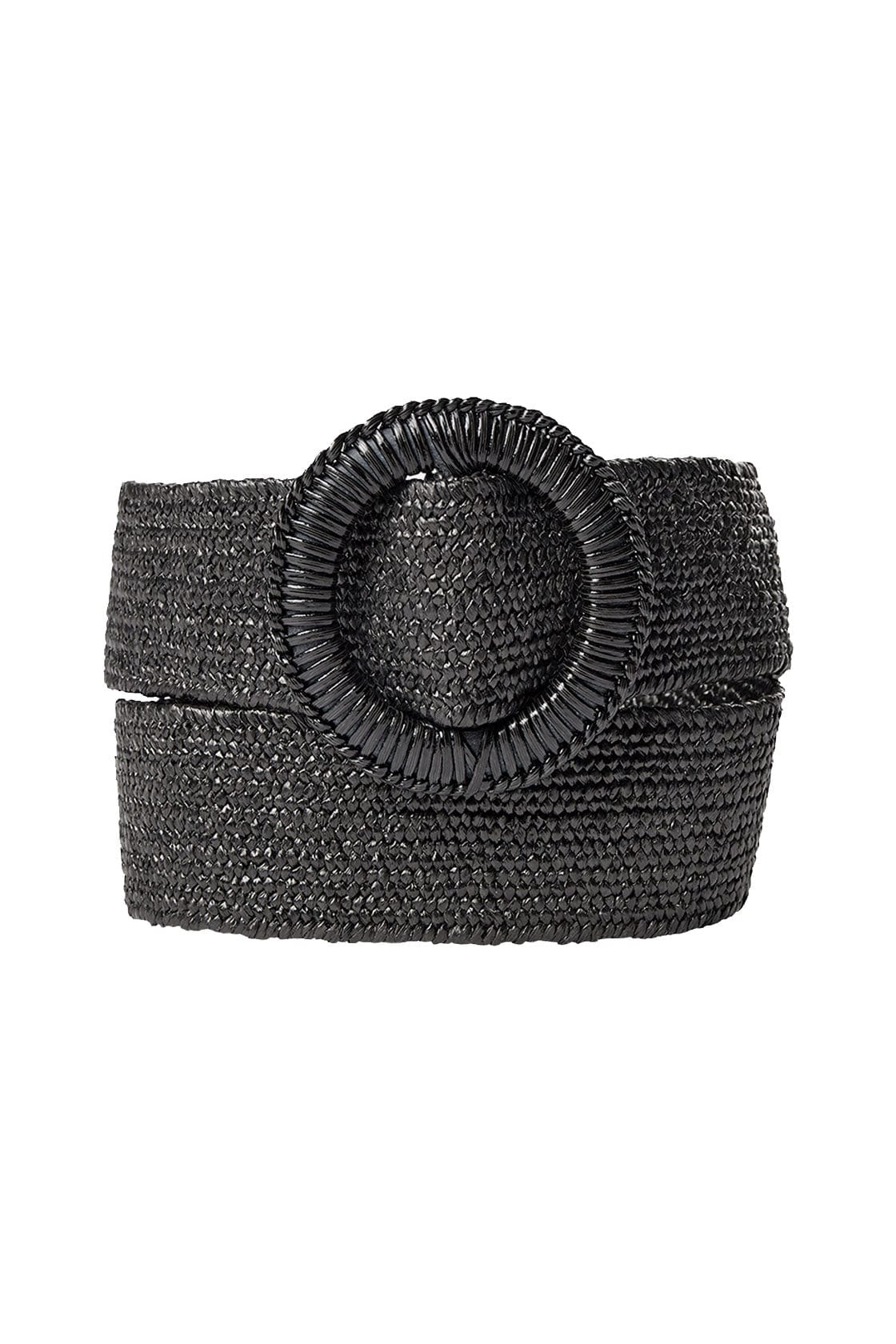 Elvisa Woven Elasticated Belt - Black