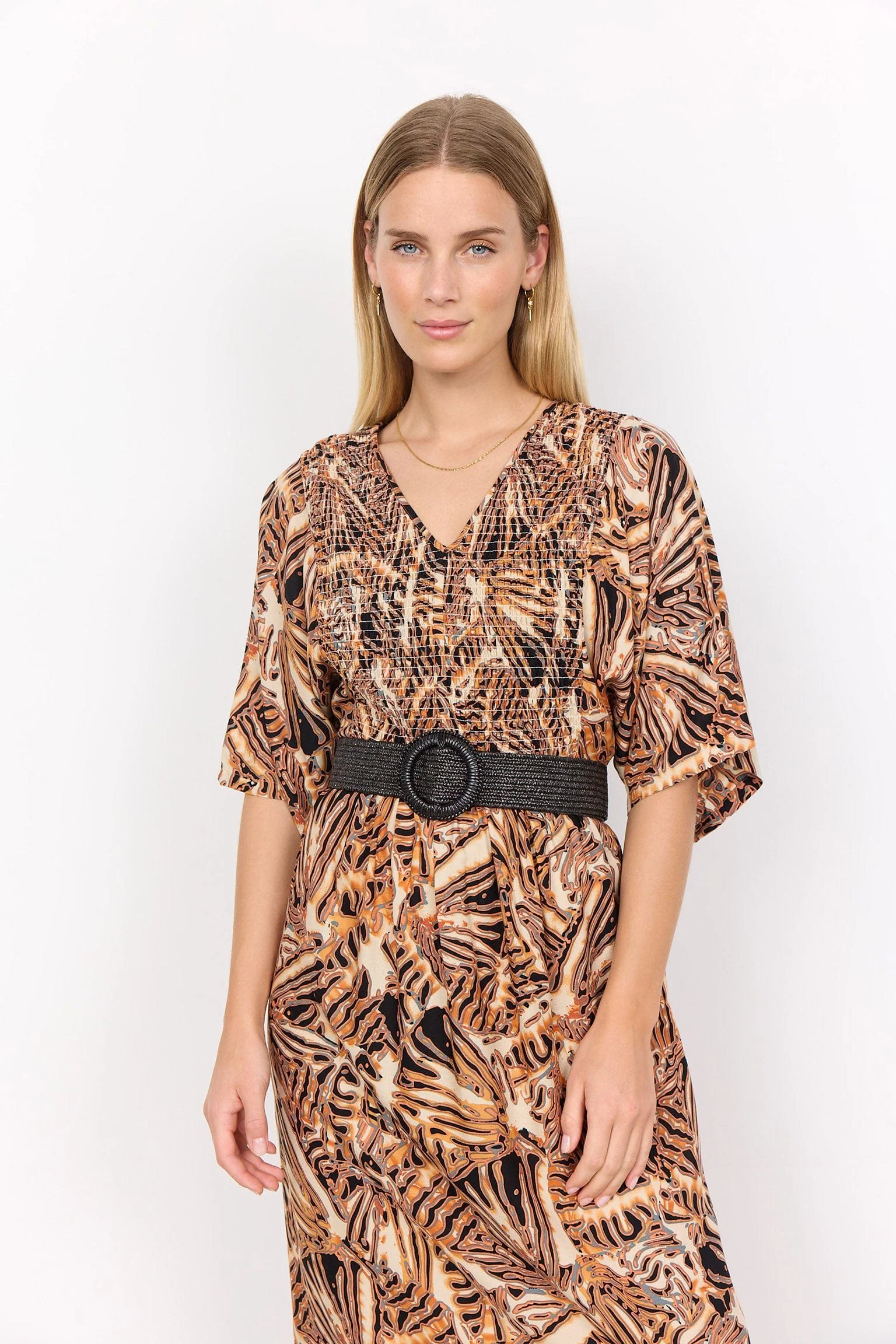 Elvisa Woven Elasticated Belt - Black - Image 2