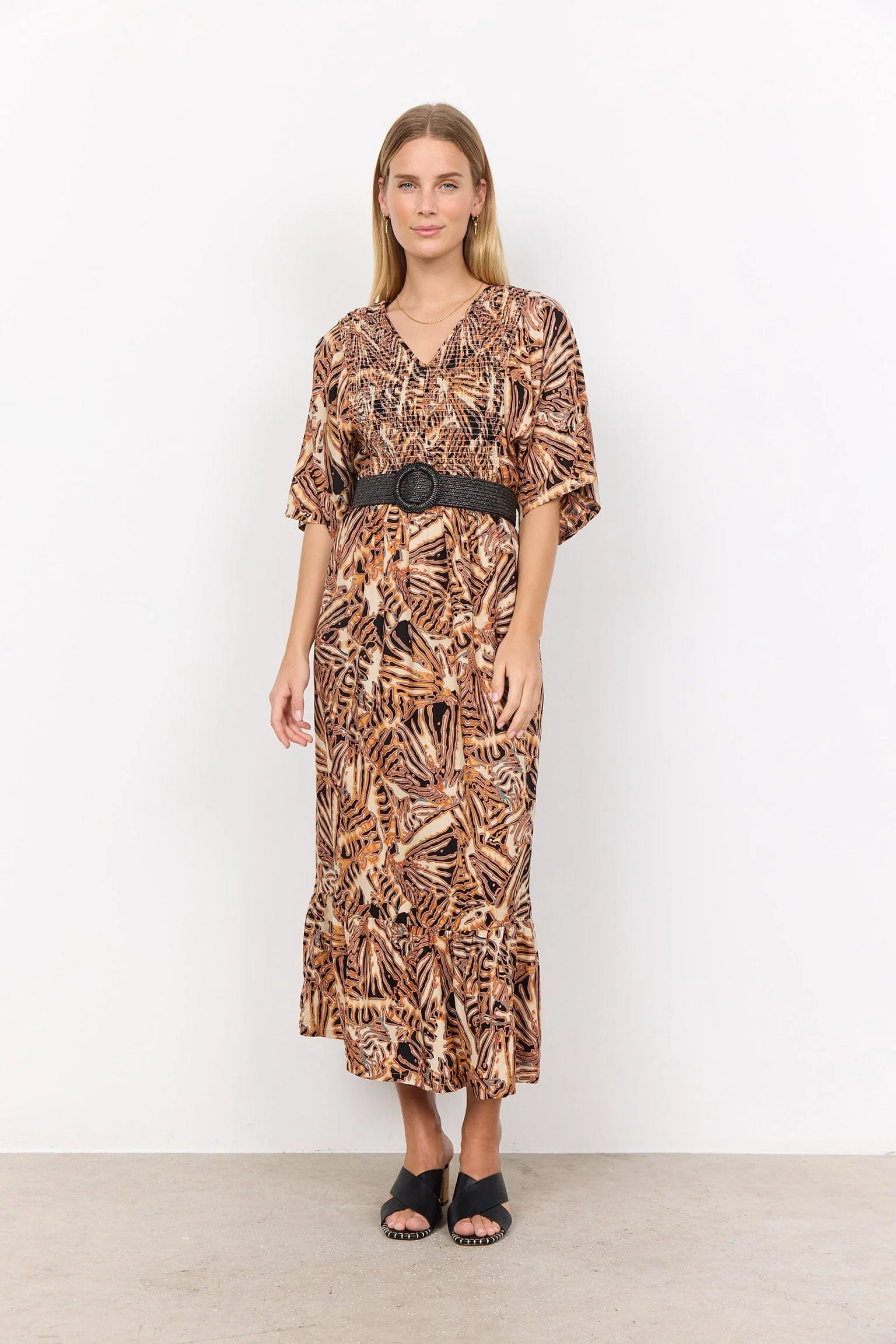 Elvisa Woven Elasticated Belt - Black - Image 3