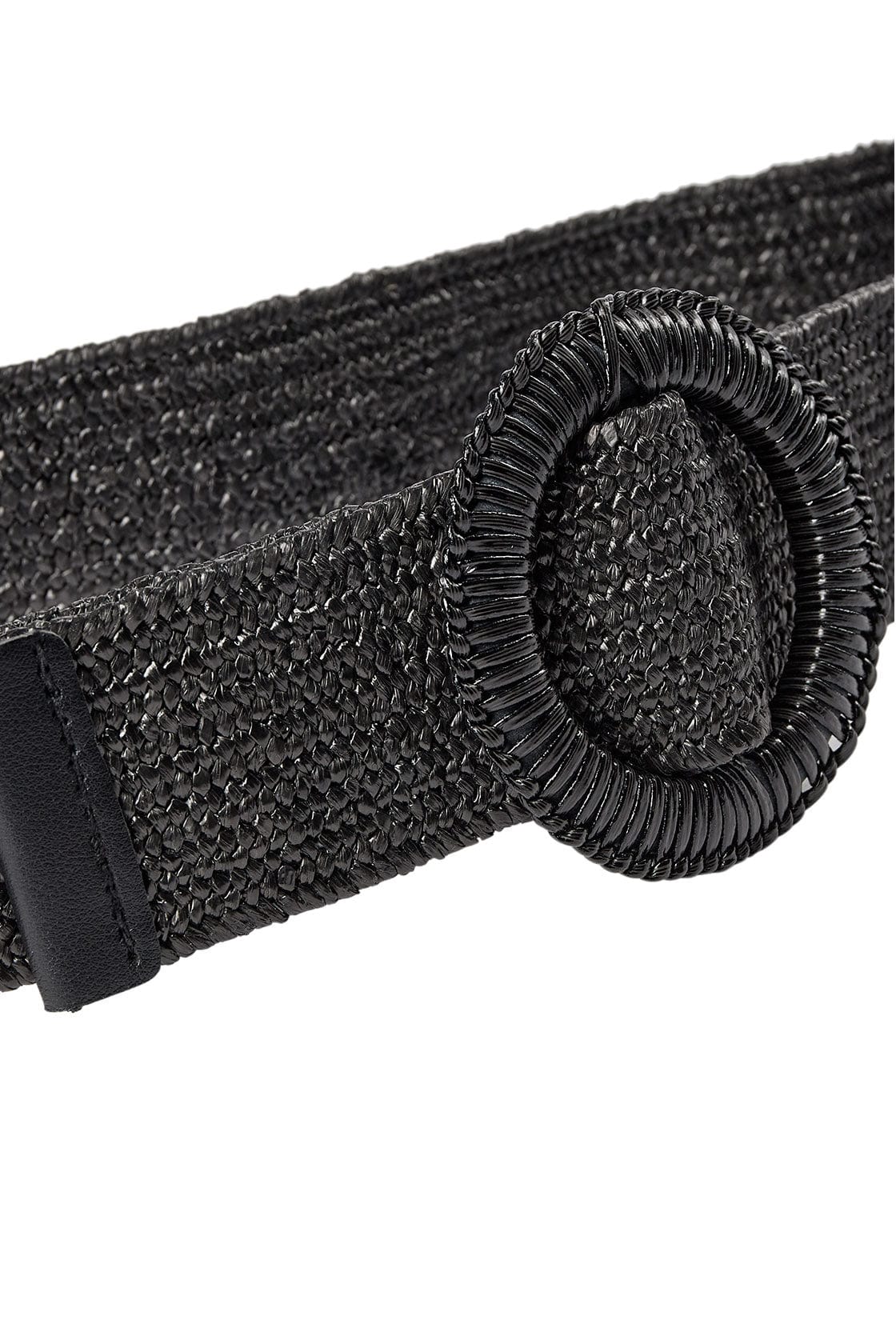 Elvisa Woven Elasticated Belt - Black - Image 5
