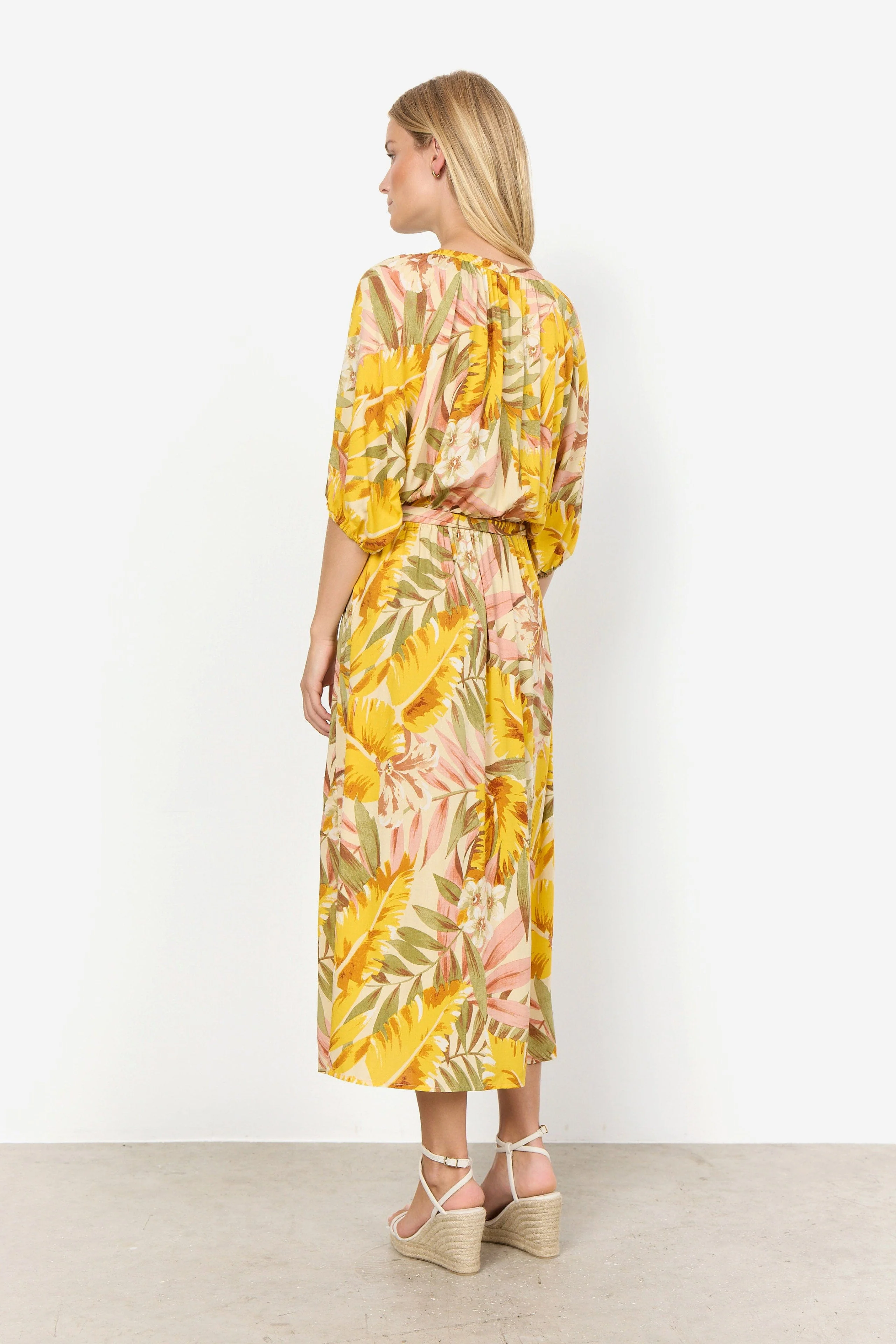 Elyse Dress - Golden Yellow Combi - Image 4