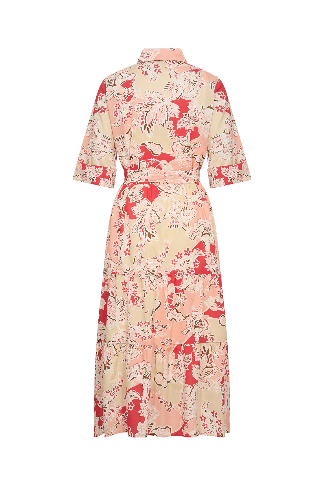 Faldine Midi Shirt Dress - Bittersweet Combi - Image 6