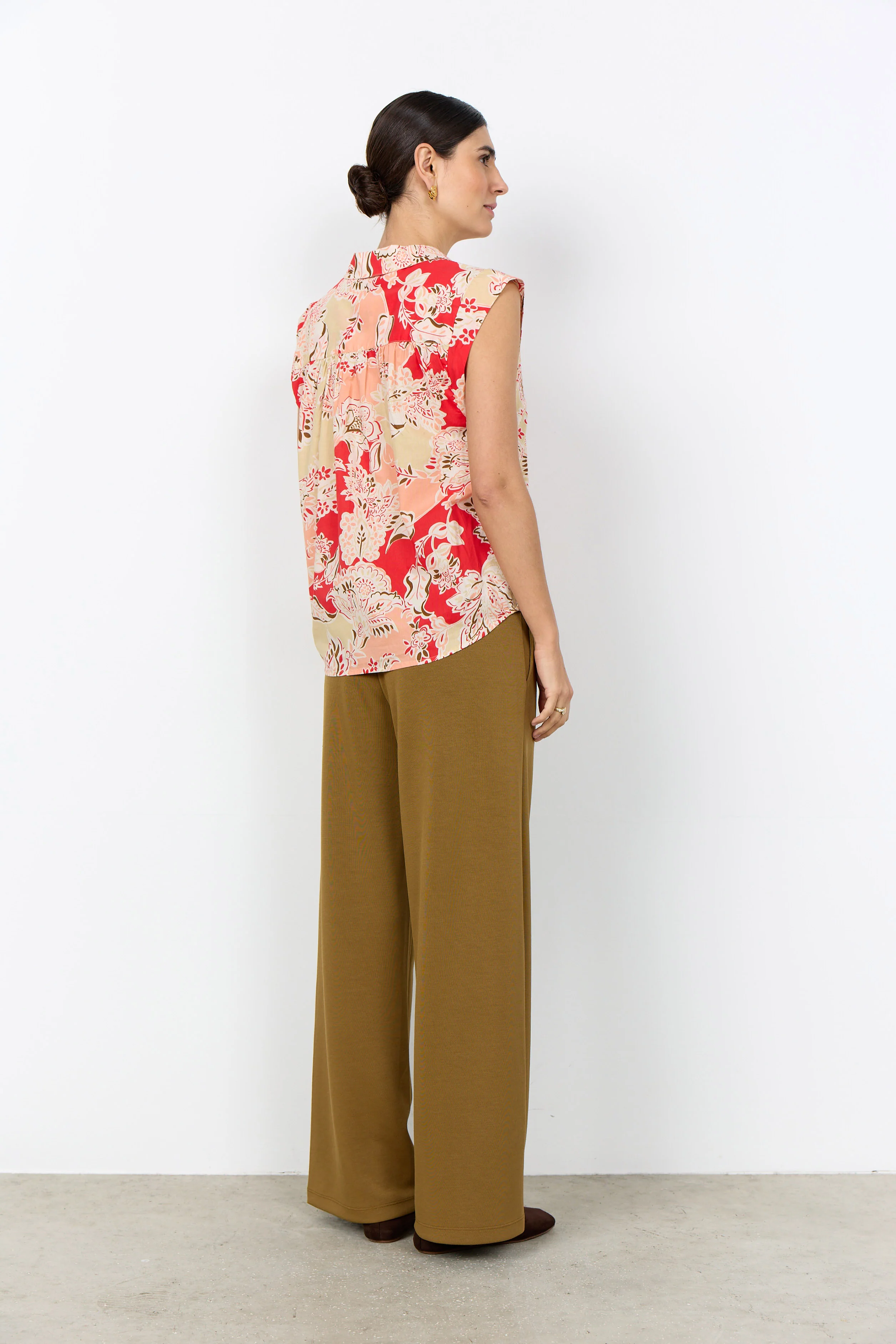 Faldine Sleeveless Blouse - Bittersweet Combi - Image 4