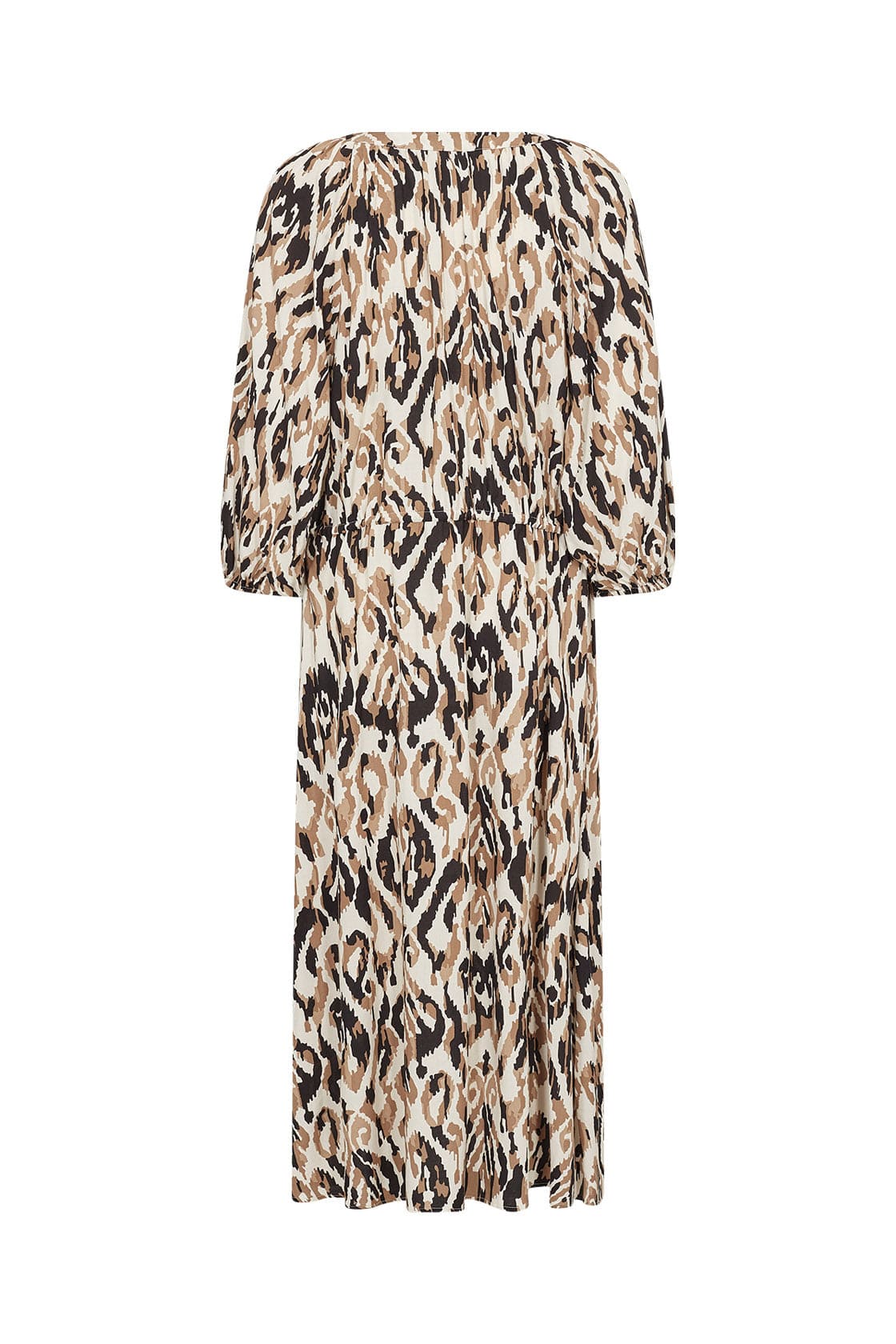 Fang Printed Midi Dress - Desert Brown Combi - Image 5