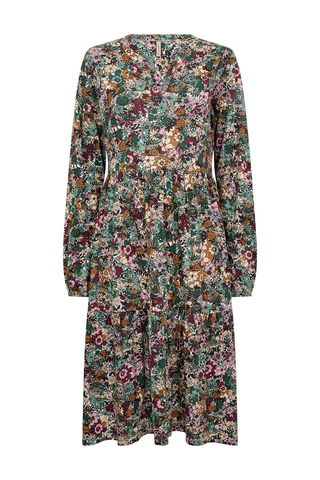Felicity Dress - Shady Green Combi