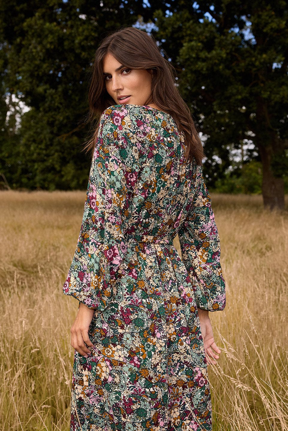 Felicity Dress - Shady Green Combi - Image 4