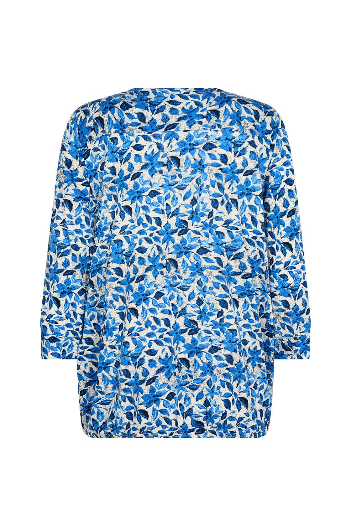 Felicity Floral Printed Blouse - Bright Blue Combi - Image 2