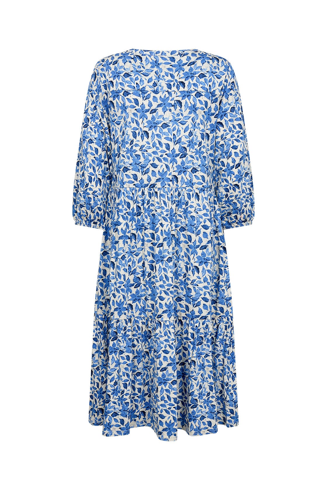 Felicity Floral Printed Midi Dress - Bright Blue Combi - Image 5